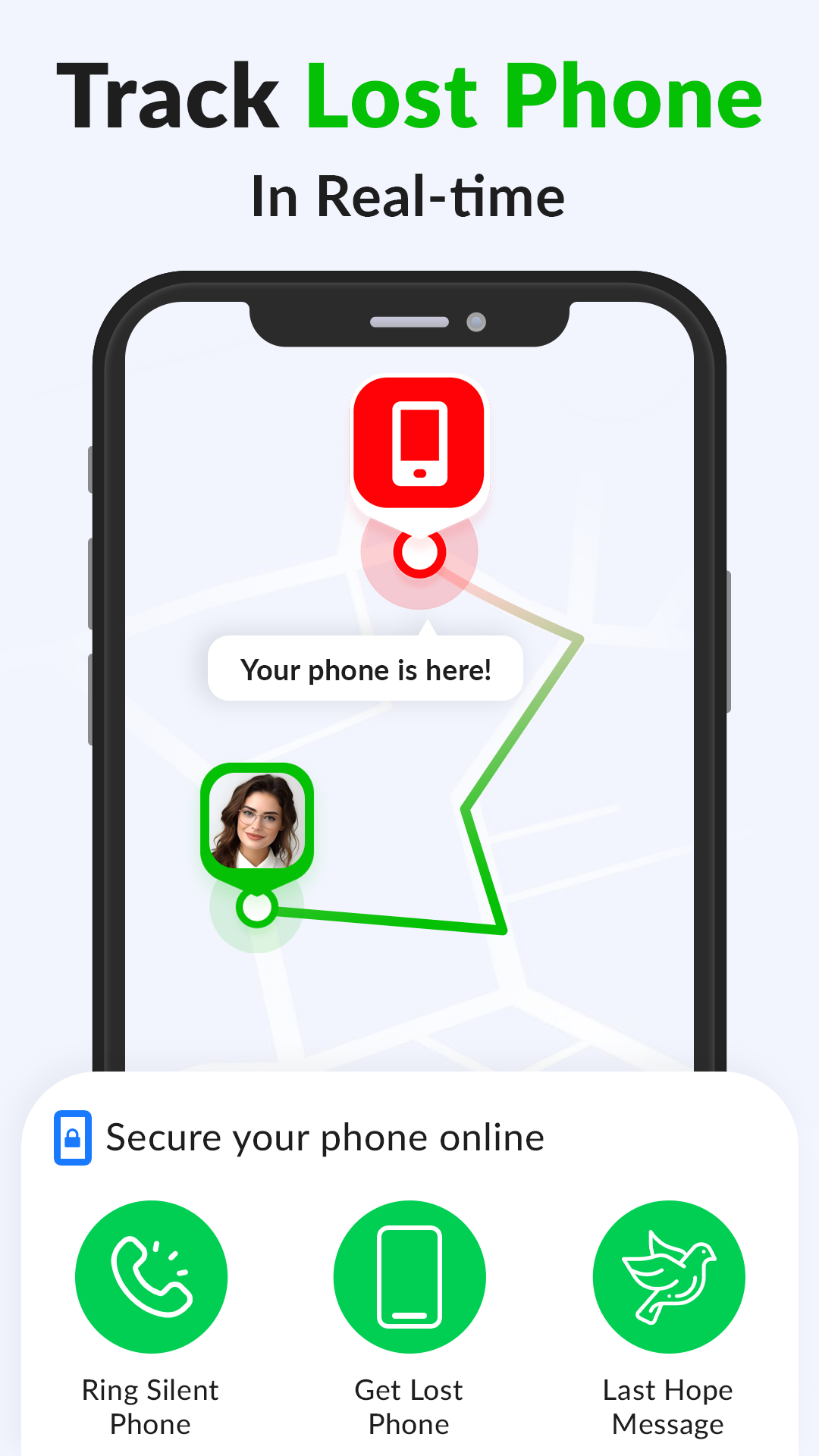 اسکرین شات 2 برنامه Find My Phone: Find Lost Phone