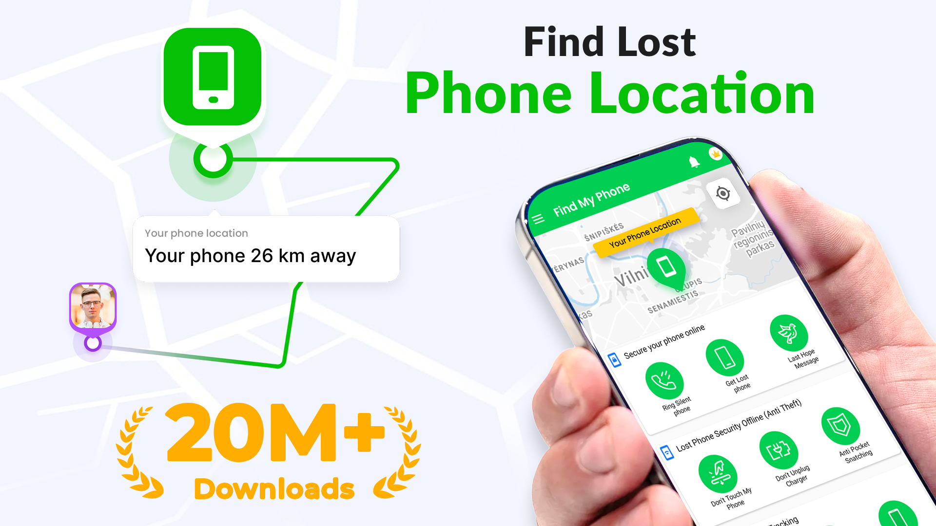اسکرین شات 1 برنامه Find My Phone: Find Lost Phone
