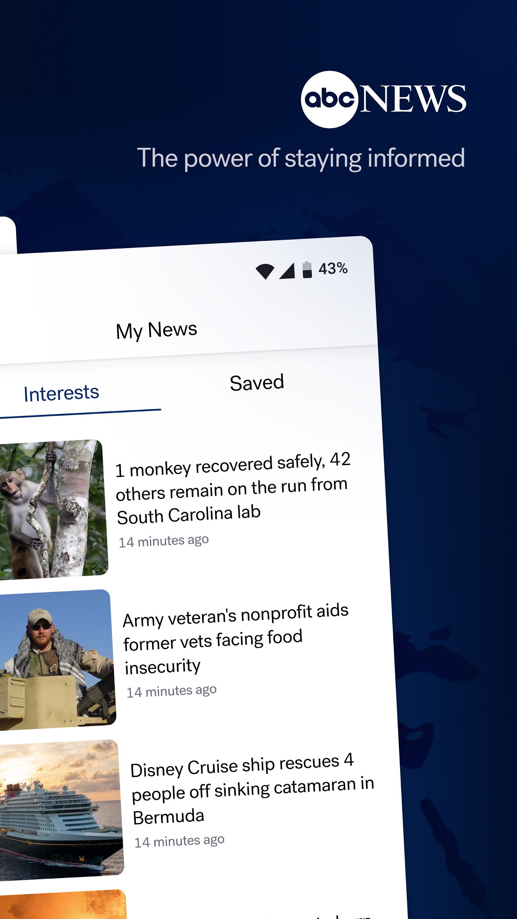 اسکرین شات 2 برنامه ABC News: Breaking News Live