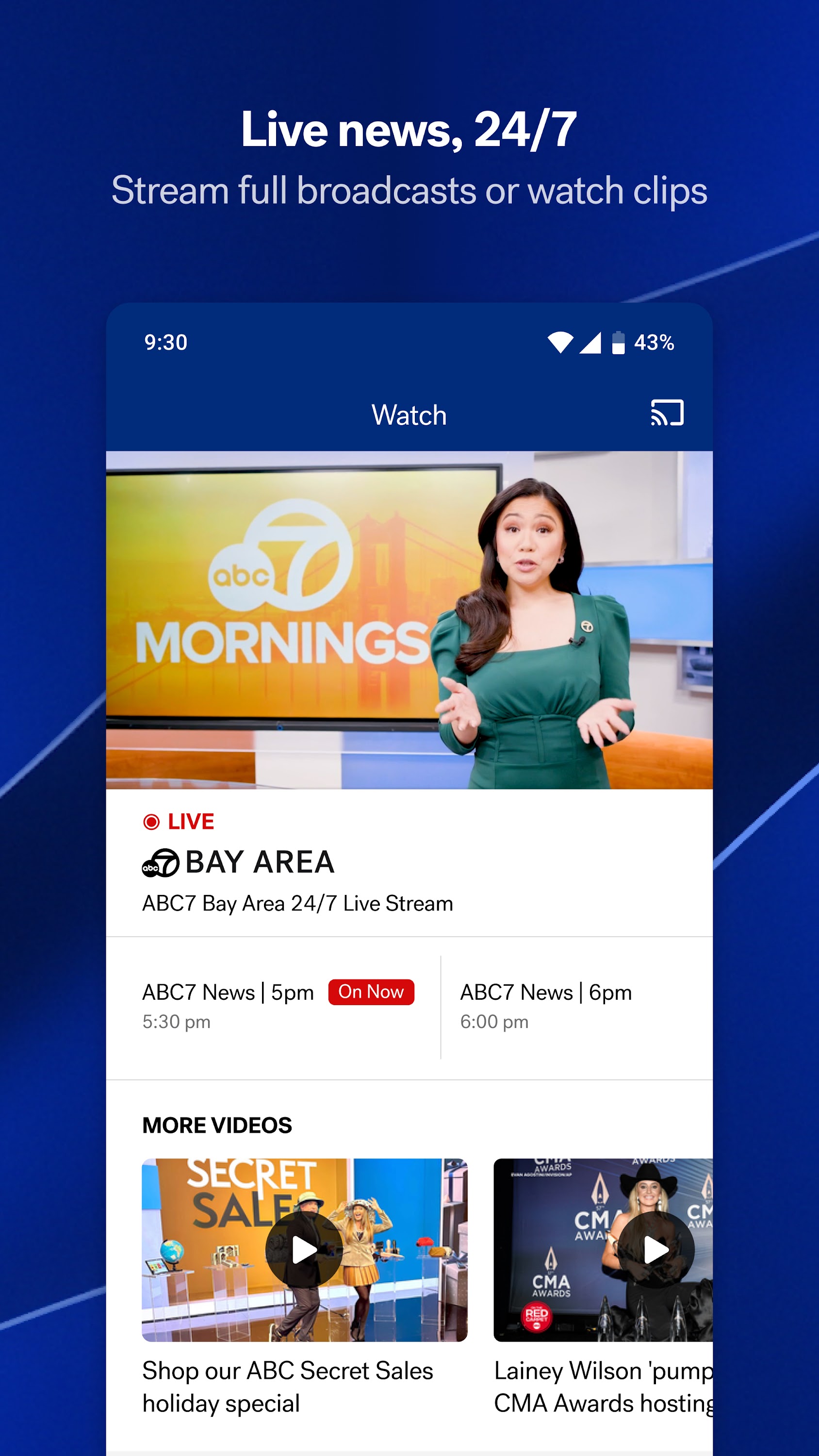 اسکرین شات 4 برنامه ABC7 Bay Area