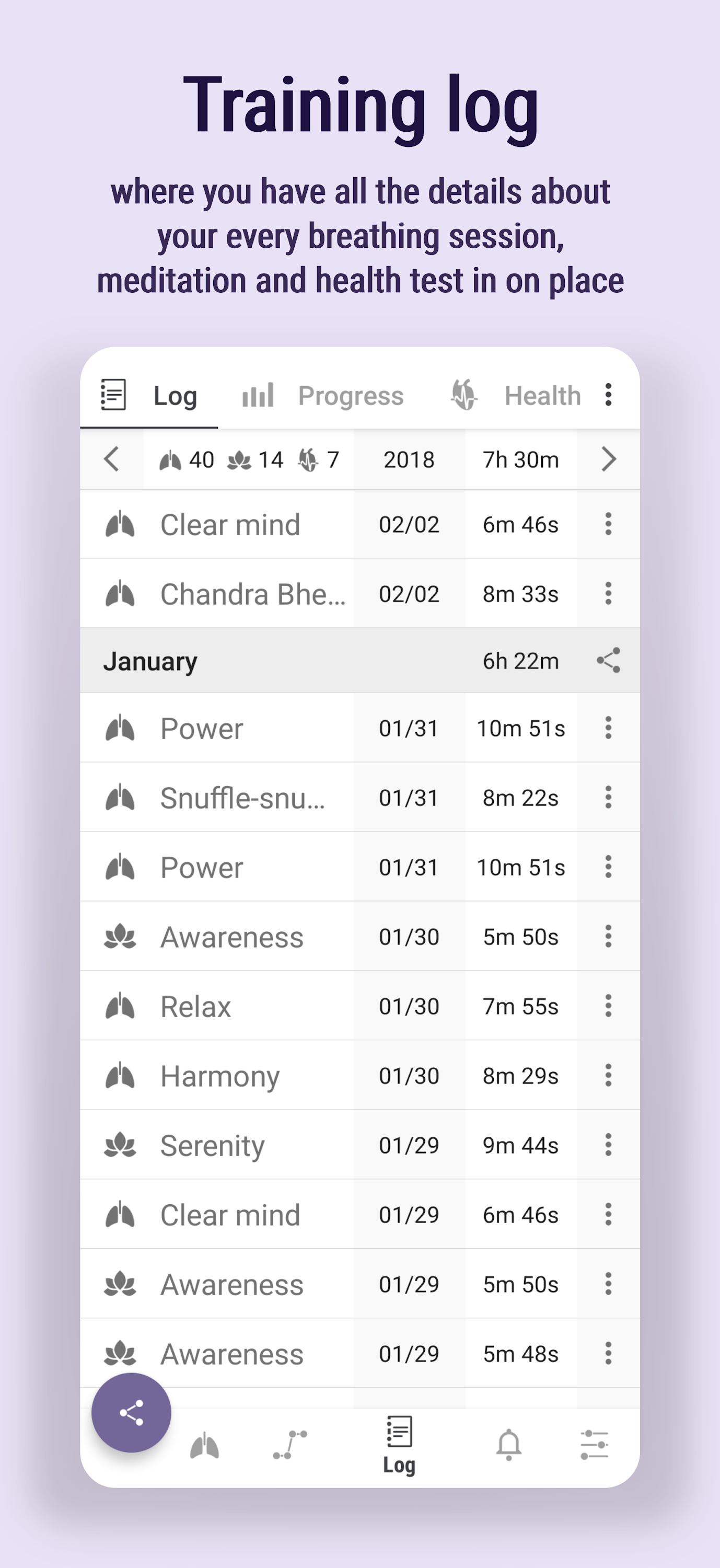 اسکرین شات 6 برنامه Prana Breath: Calm & Meditate