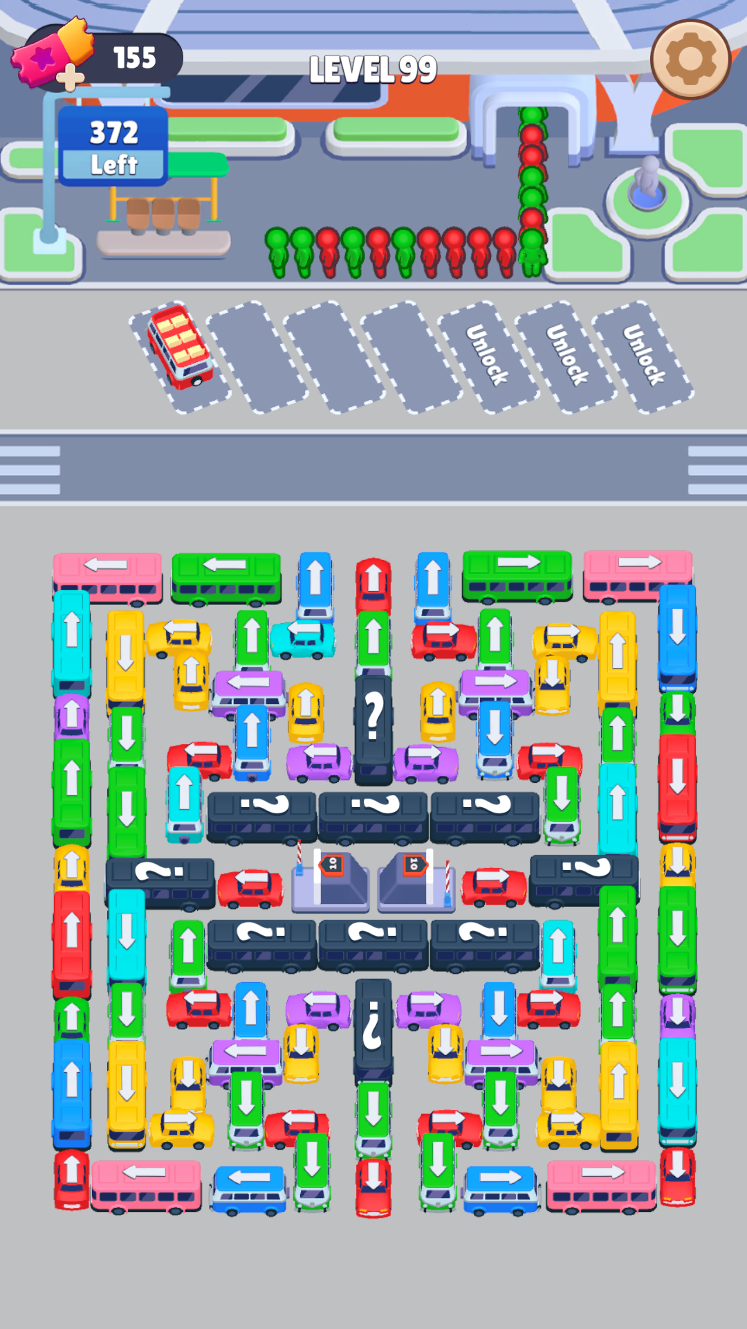 اسکرین شات 3 بازی Bus Sort: Car Parking Jam