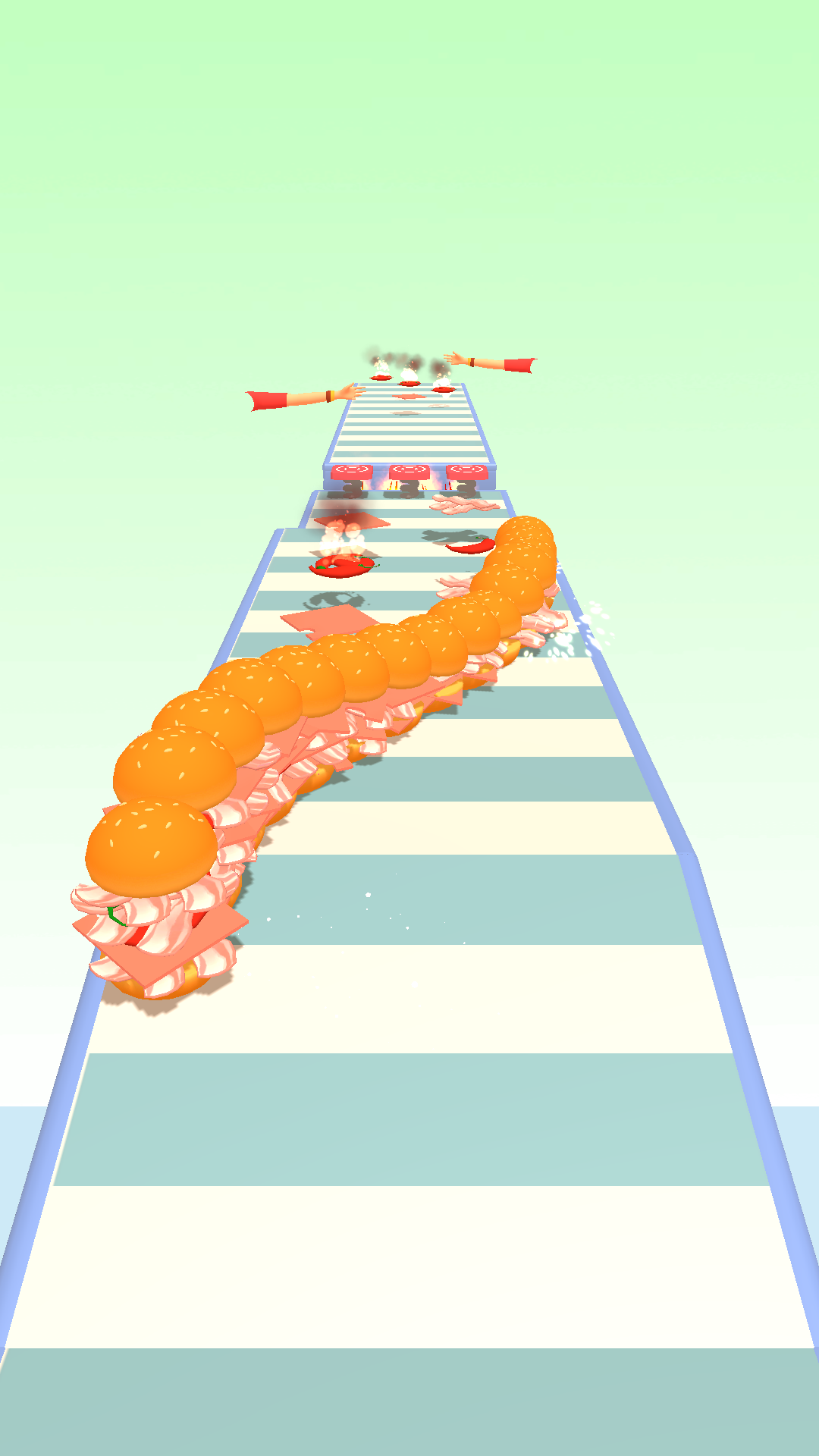 اسکرین شات 1 بازی Burger Stack Runner 3D