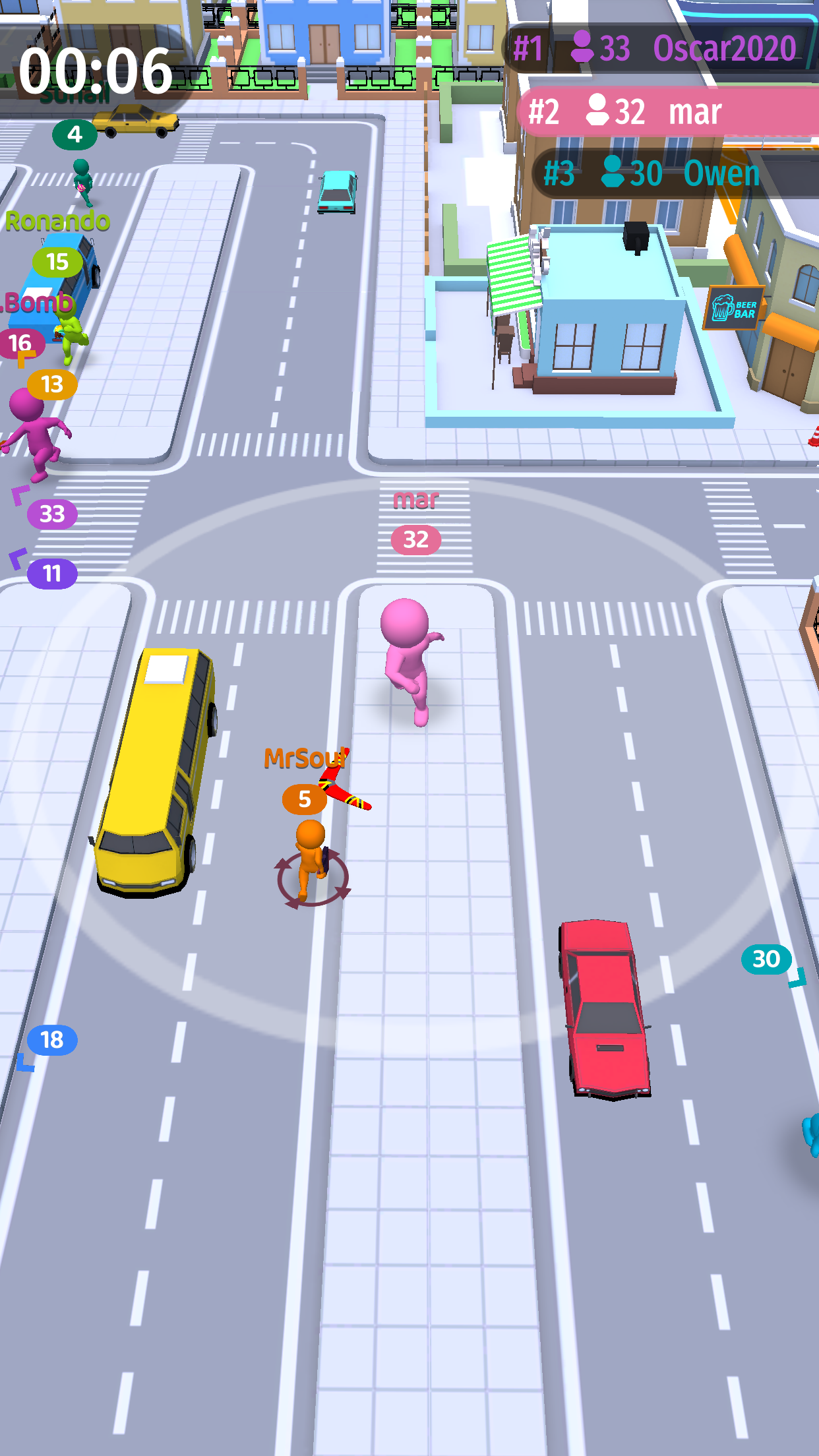 اسکرین شات 4 بازی Move.io: Move Stop Move - Stickman Crowd 3D