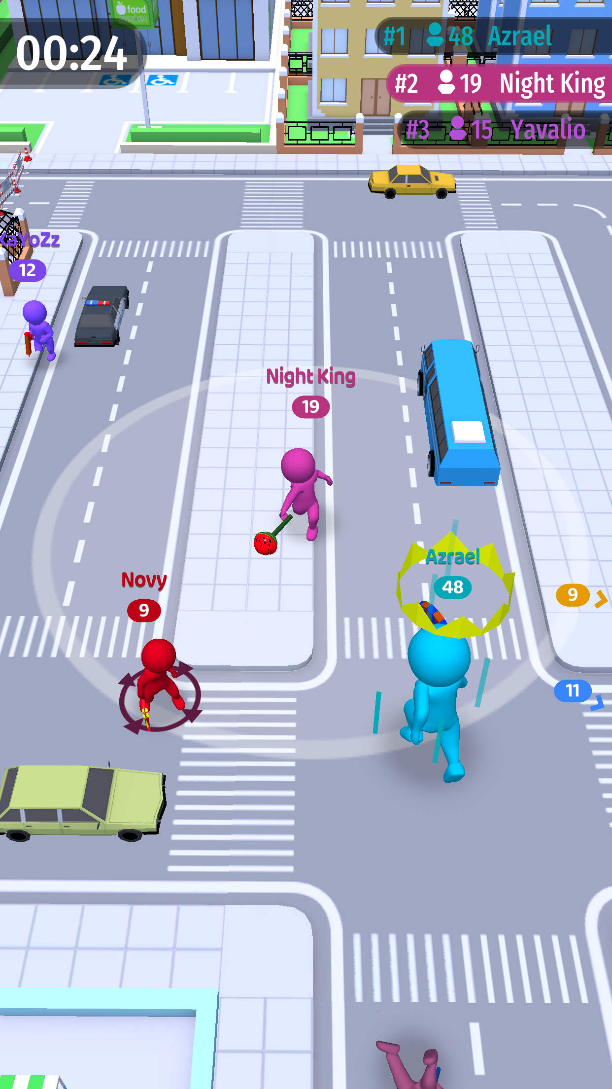 اسکرین شات 3 بازی Move.io: Move Stop Move - Stickman Crowd 3D