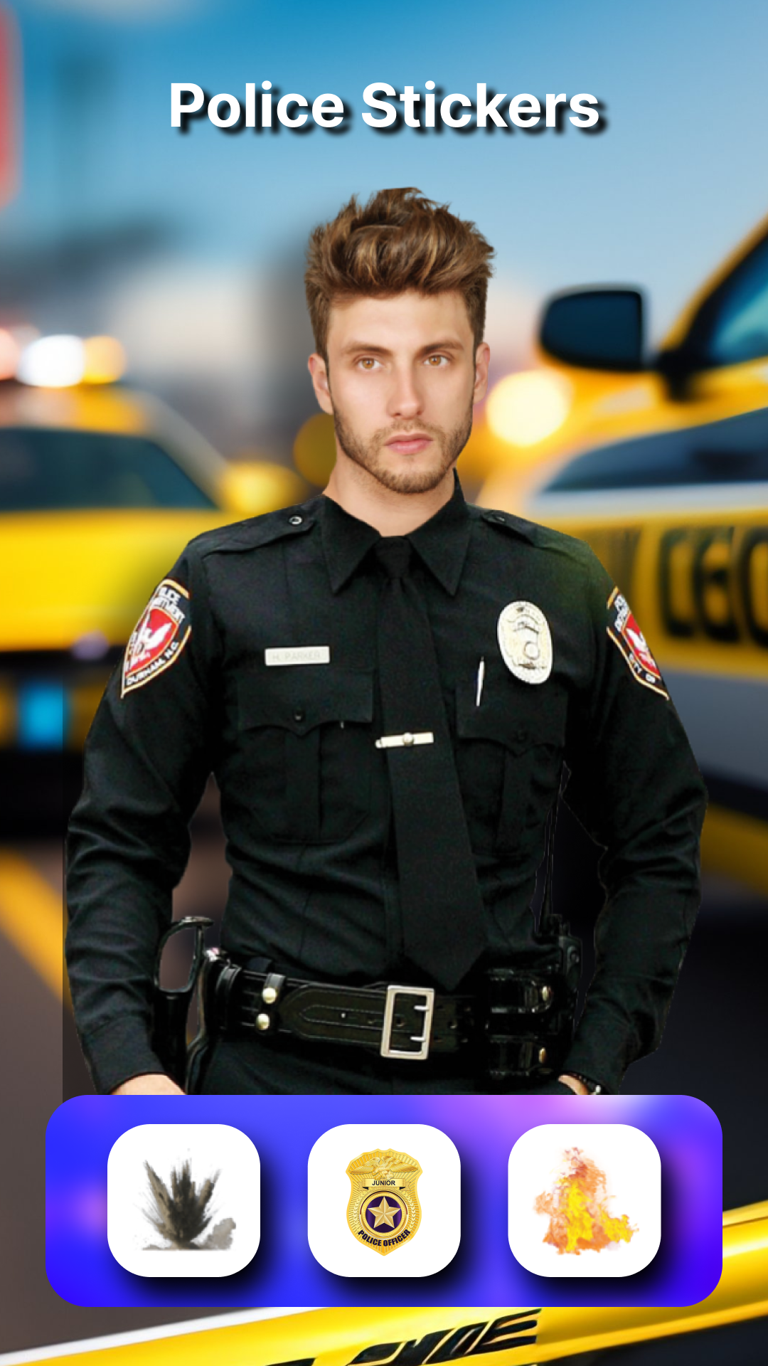 اسکرین شات 3 برنامه Police Suits - AI Photo Editor