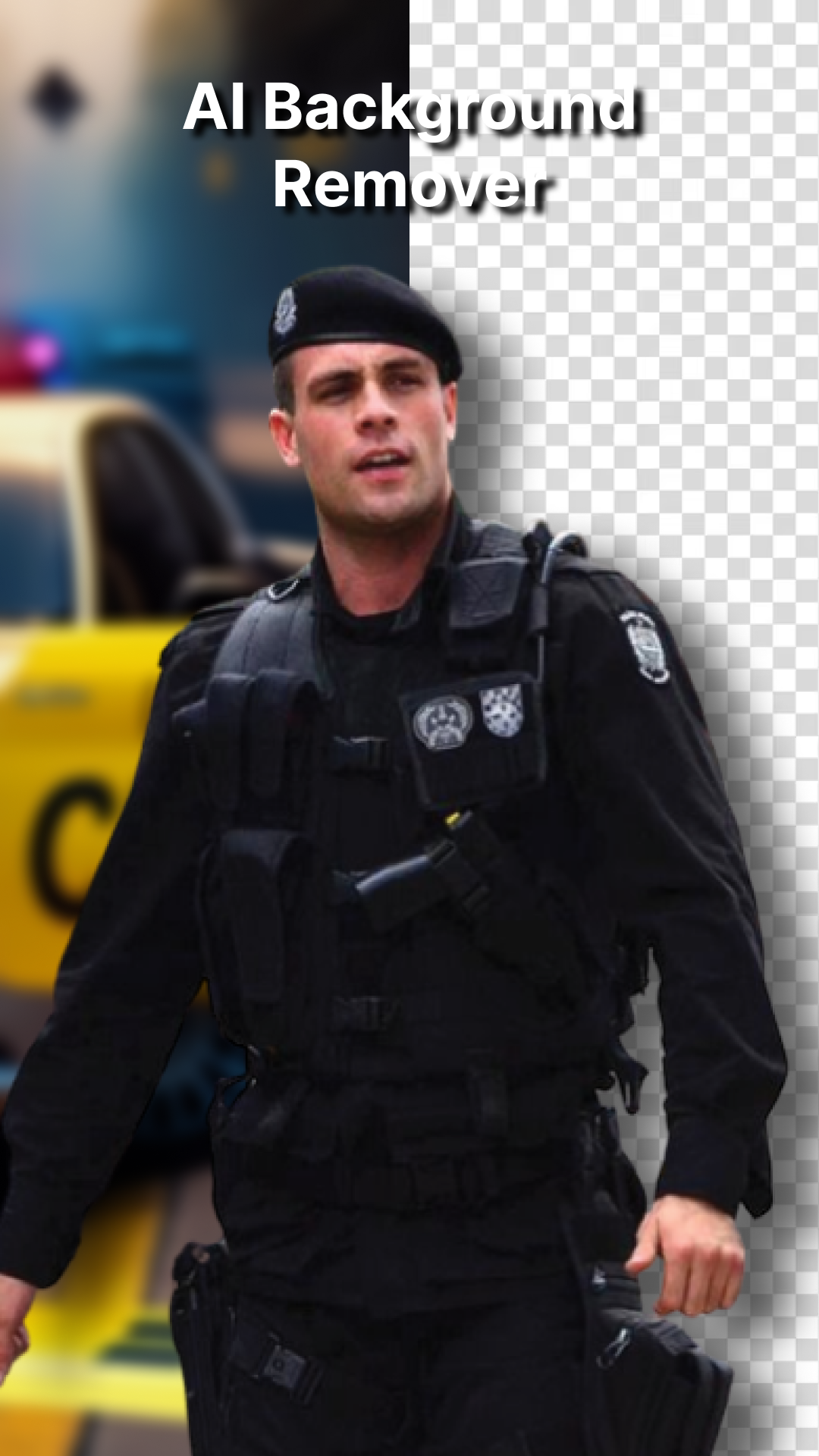 اسکرین شات 1 برنامه Police Suits - AI Photo Editor