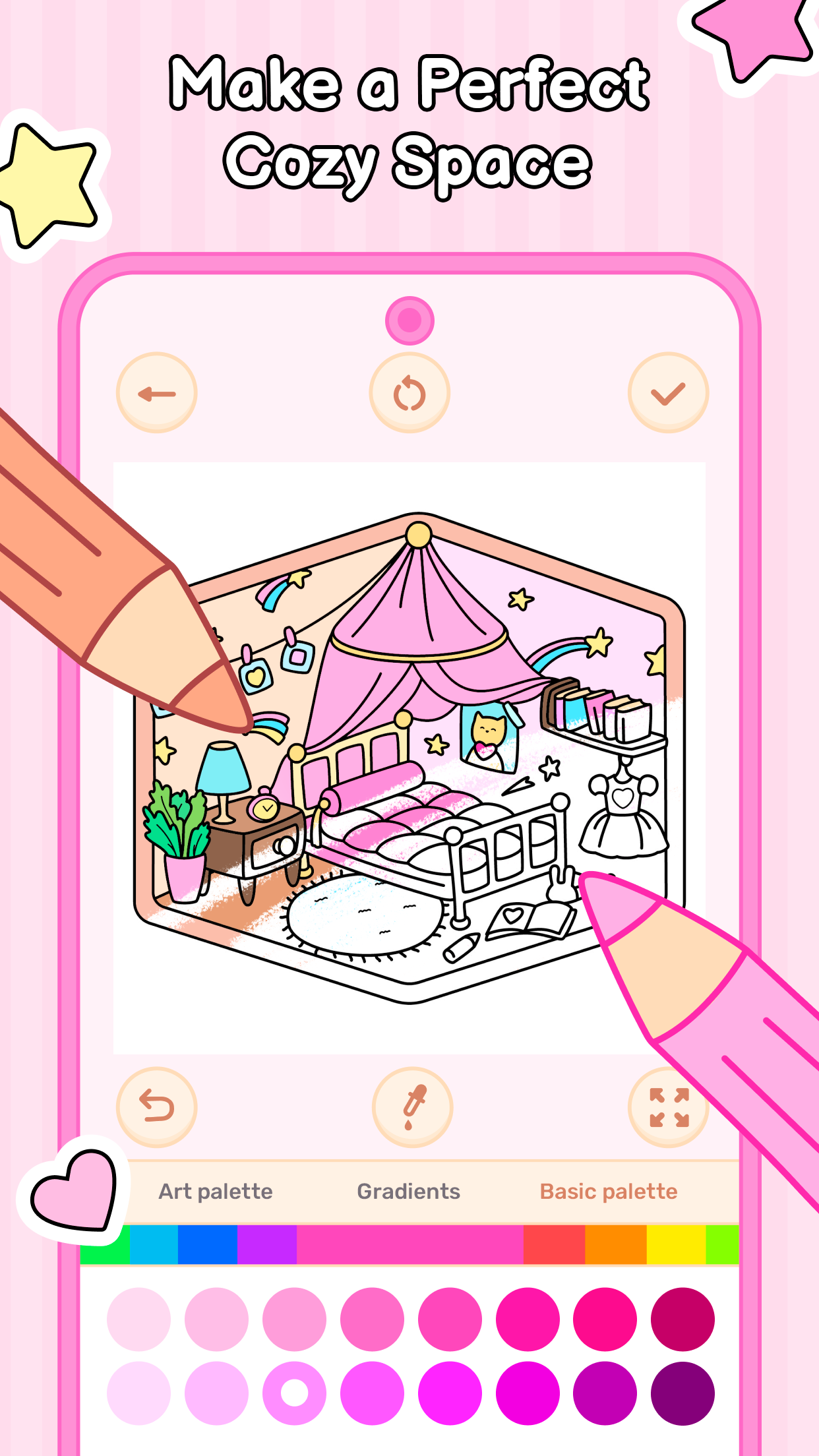 اسکرین شات 3 بازی Cozy Home: Comfy Coloring Book