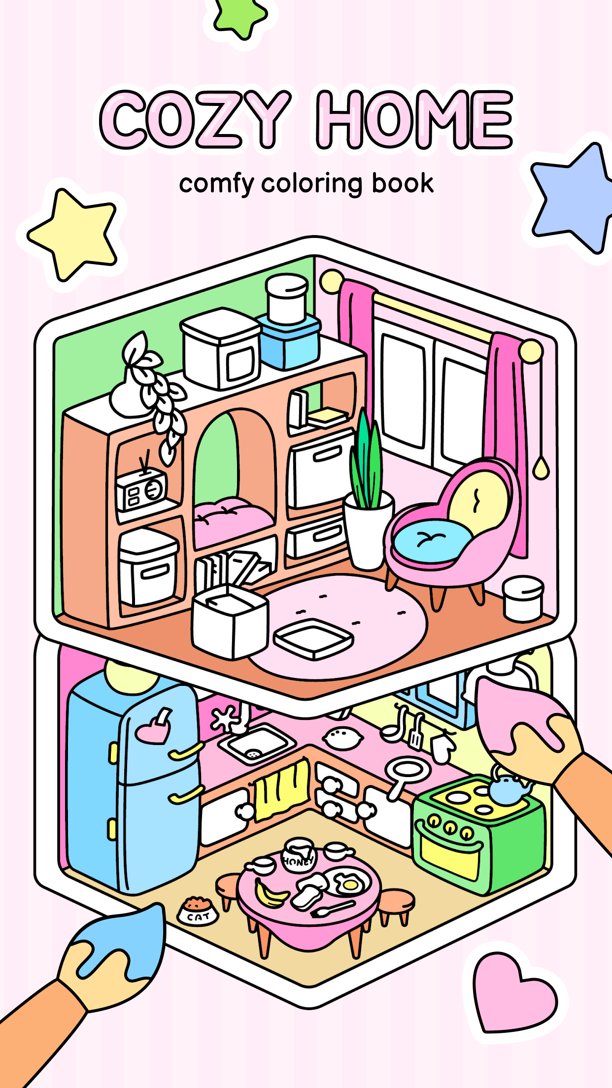 اسکرین شات 1 بازی Cozy Home: Comfy Coloring Book