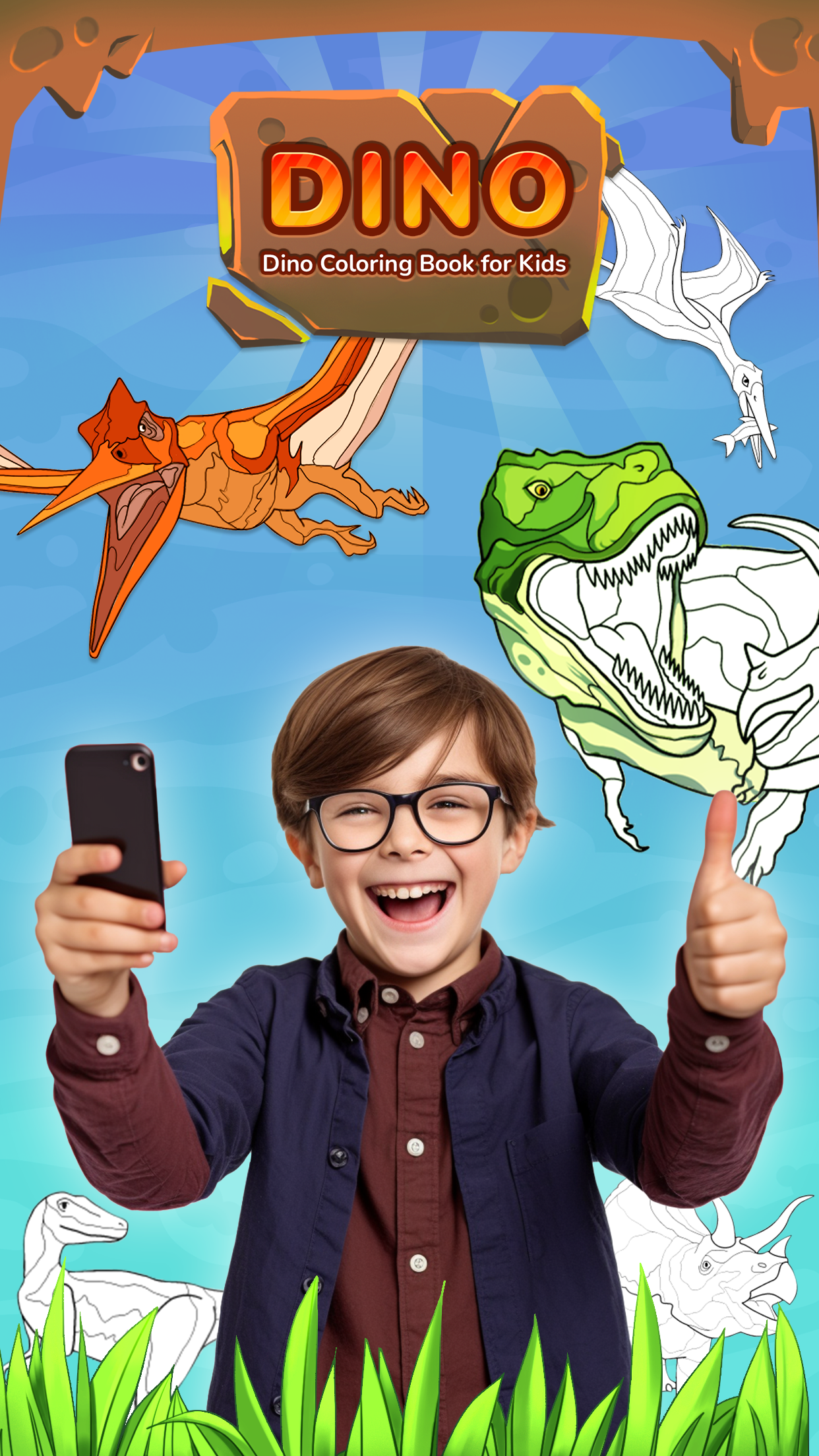 اسکرین شات 1 بازی Dino Coloring Book for Kids