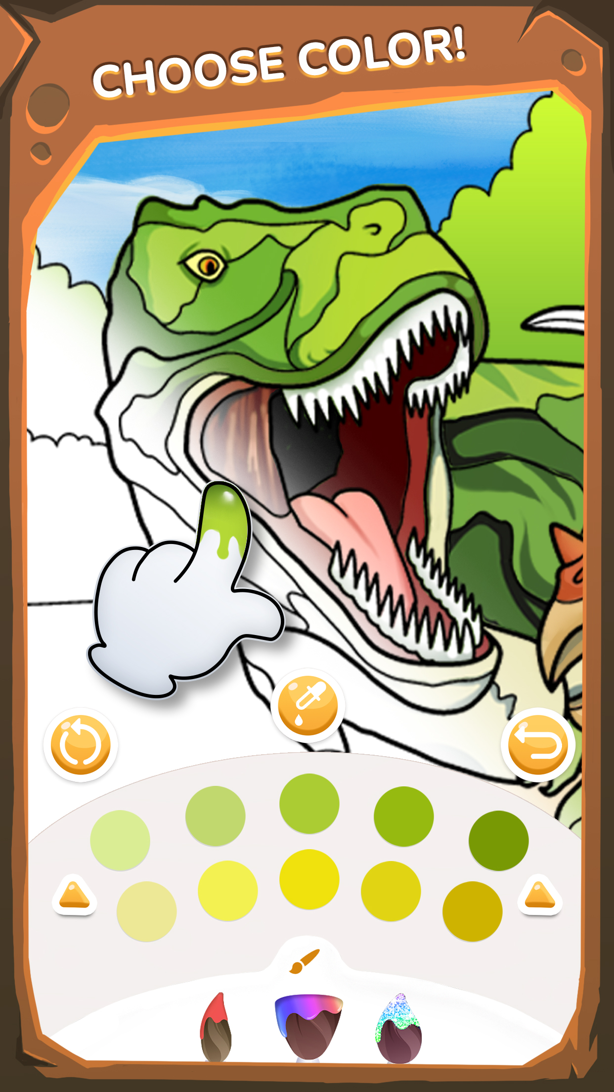 اسکرین شات 3 بازی Dino Coloring Book for Kids