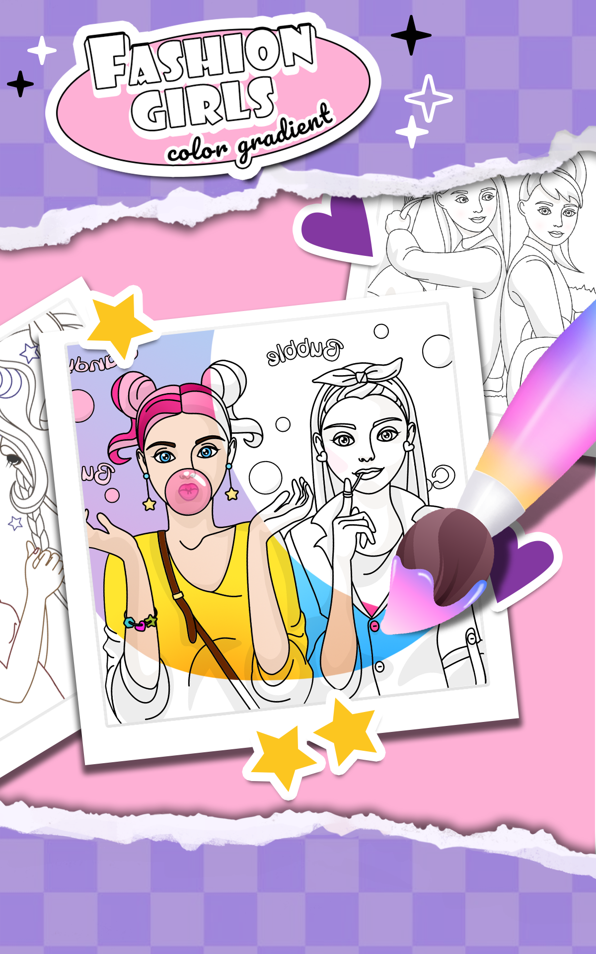 اسکرین شات 1 بازی Color gradient fashion girl