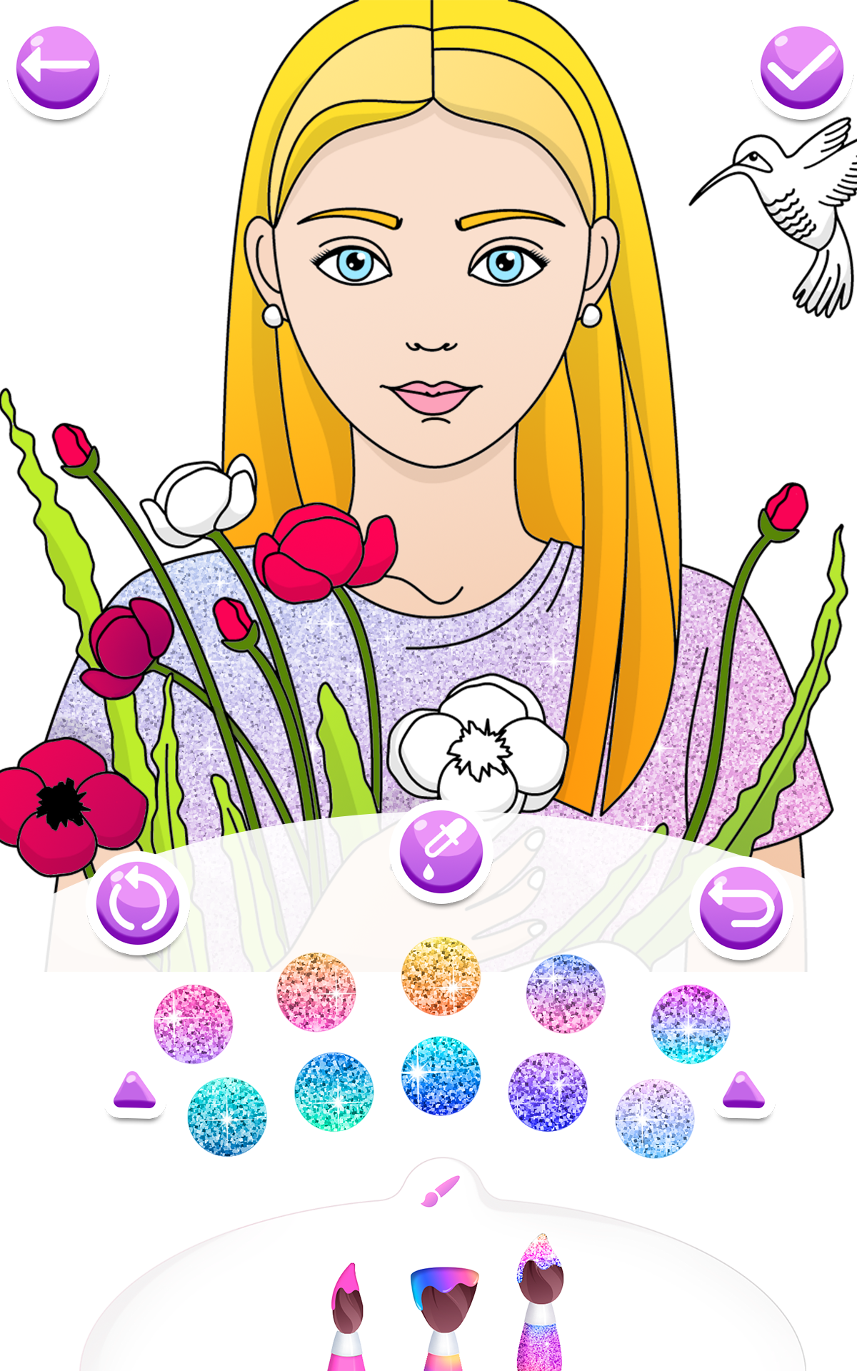 اسکرین شات 4 بازی Color gradient fashion girl