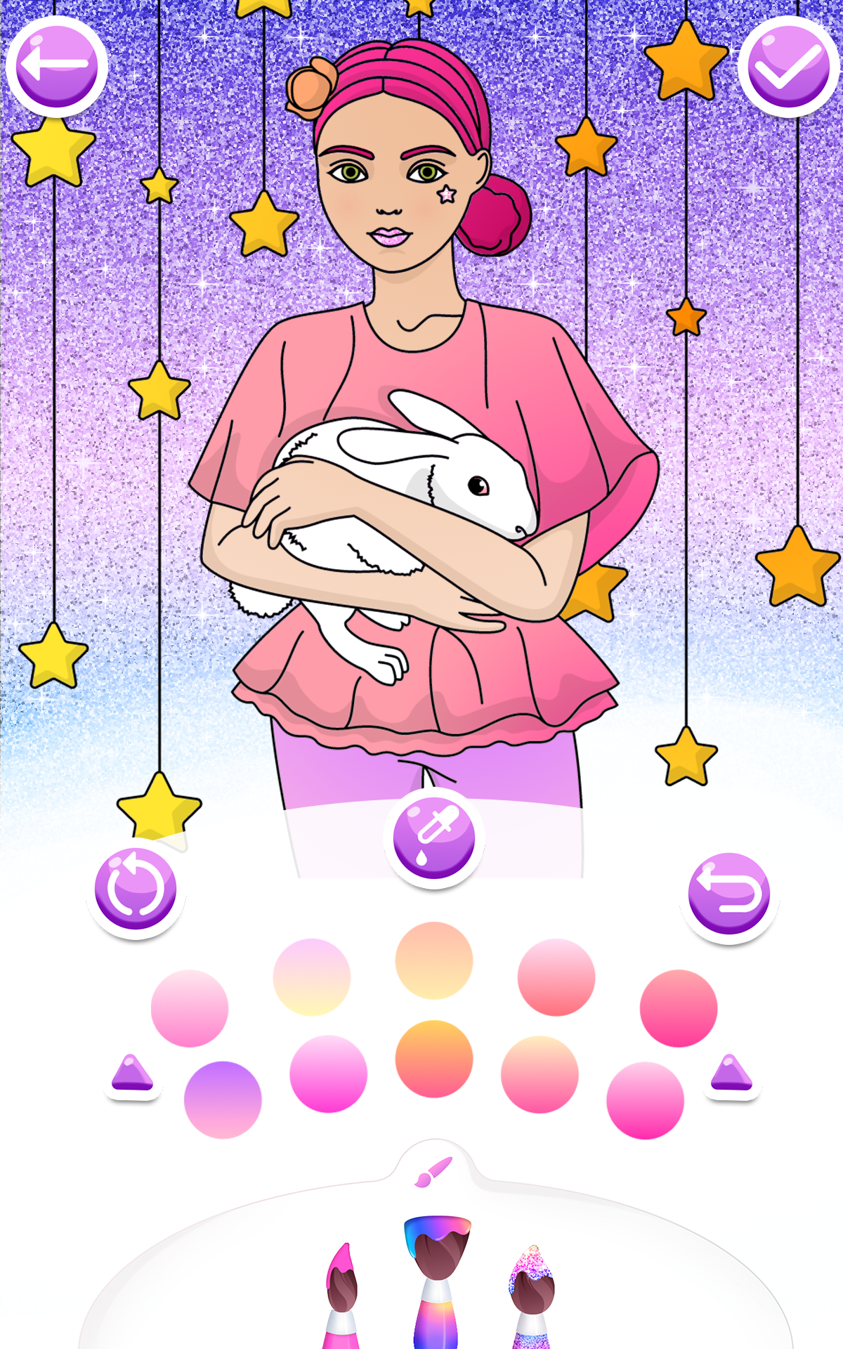 اسکرین شات 5 بازی Color gradient fashion girl