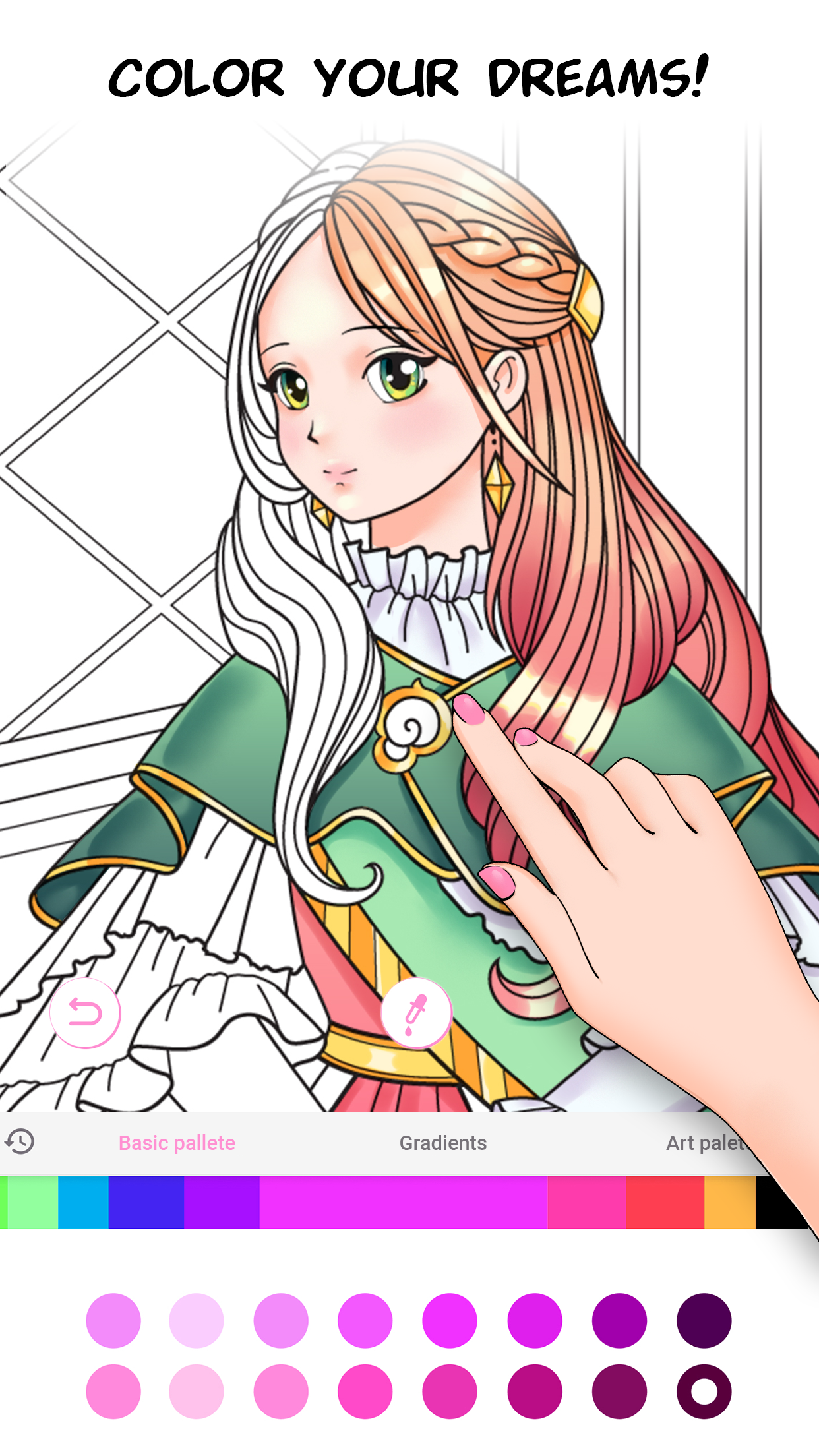 اسکرین شات 4 بازی Anime Games Coloring Book