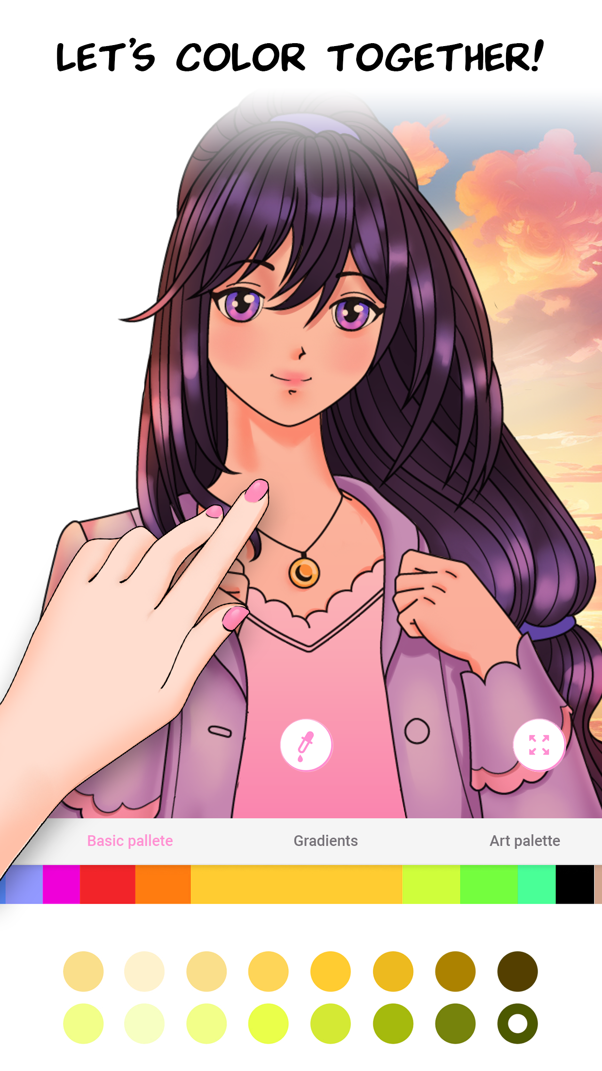 اسکرین شات 5 بازی Anime Games Coloring Book