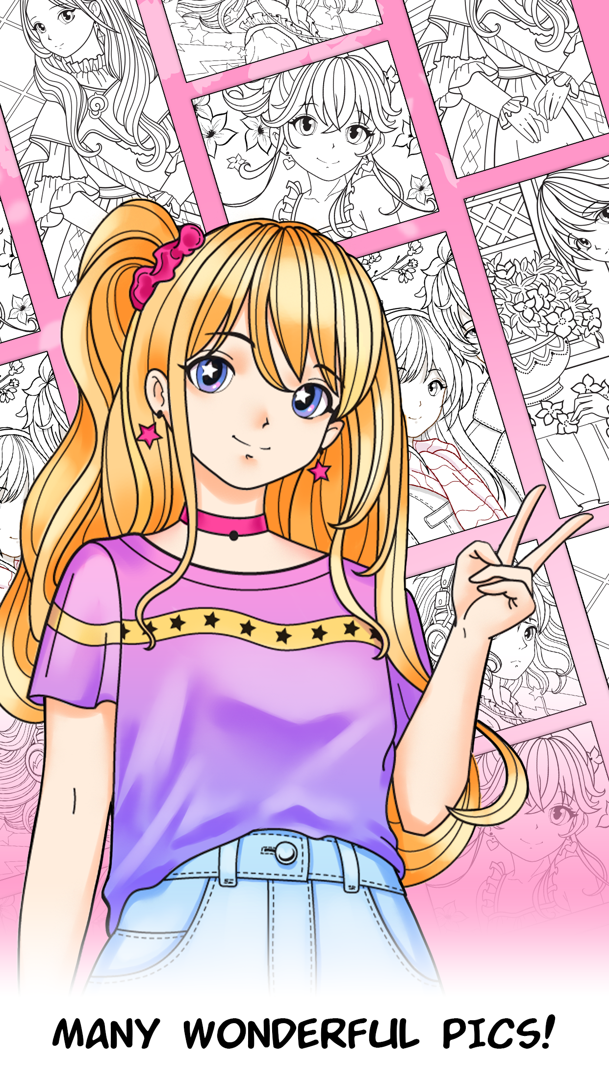 اسکرین شات 2 بازی Anime Games Coloring Book