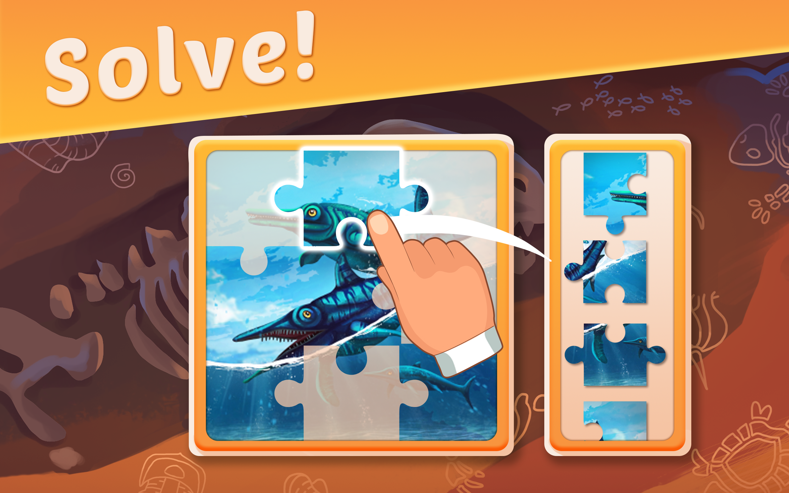 اسکرین شات 2 بازی Dino puzzles for kids