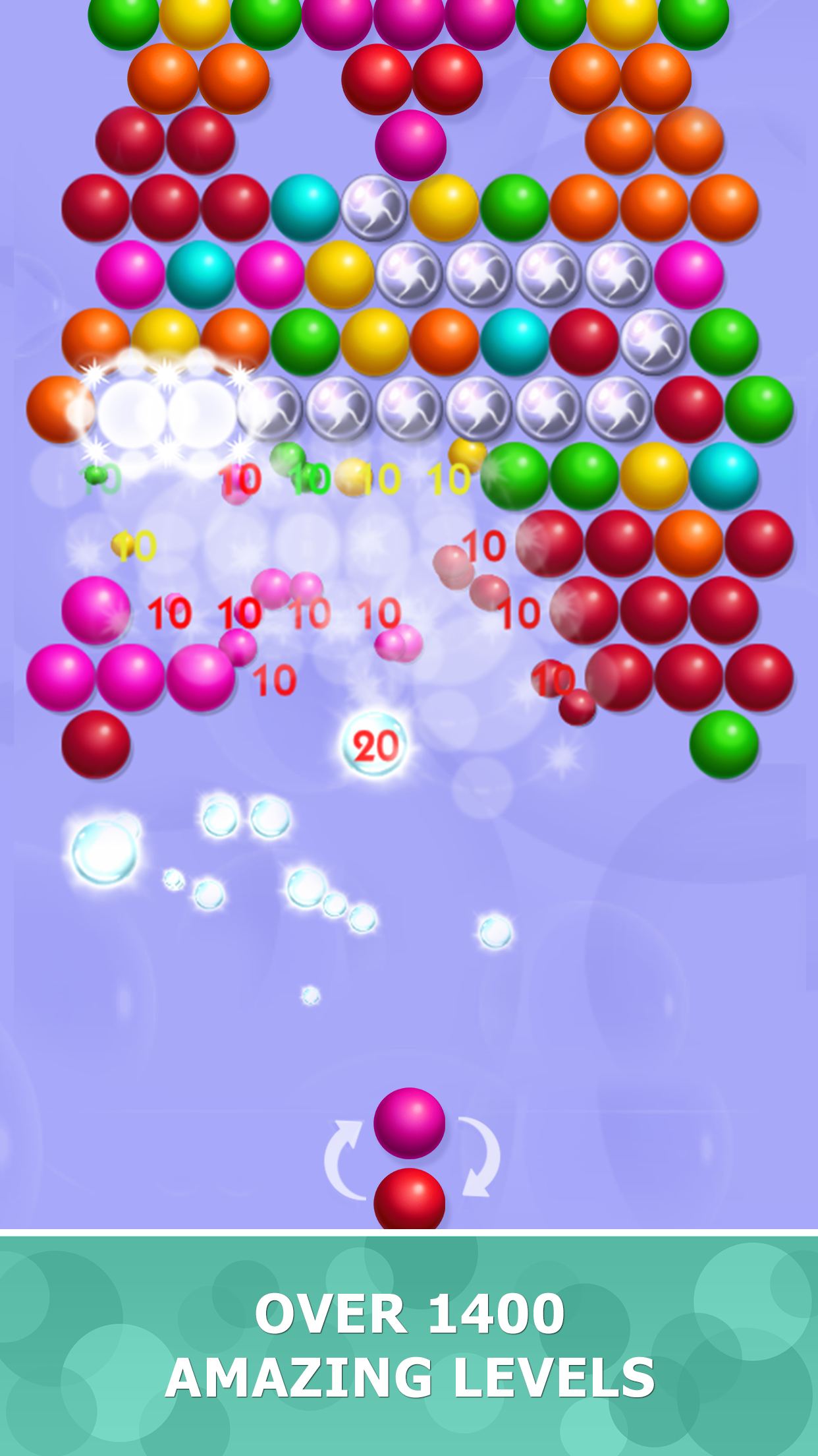 اسکرین شات 2 بازی Bubblez: Magic Bubble Quest