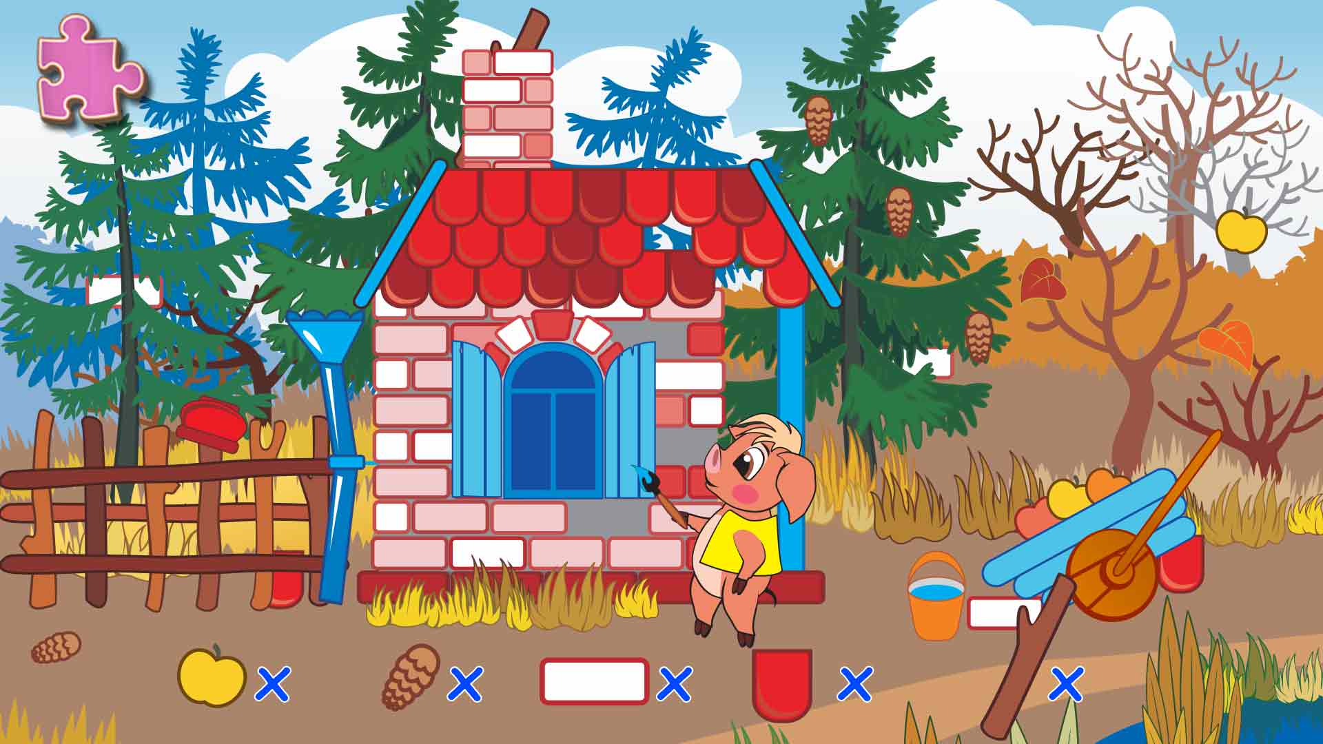 اسکرین شات 3 بازی Three Little Pigs: Kids Book