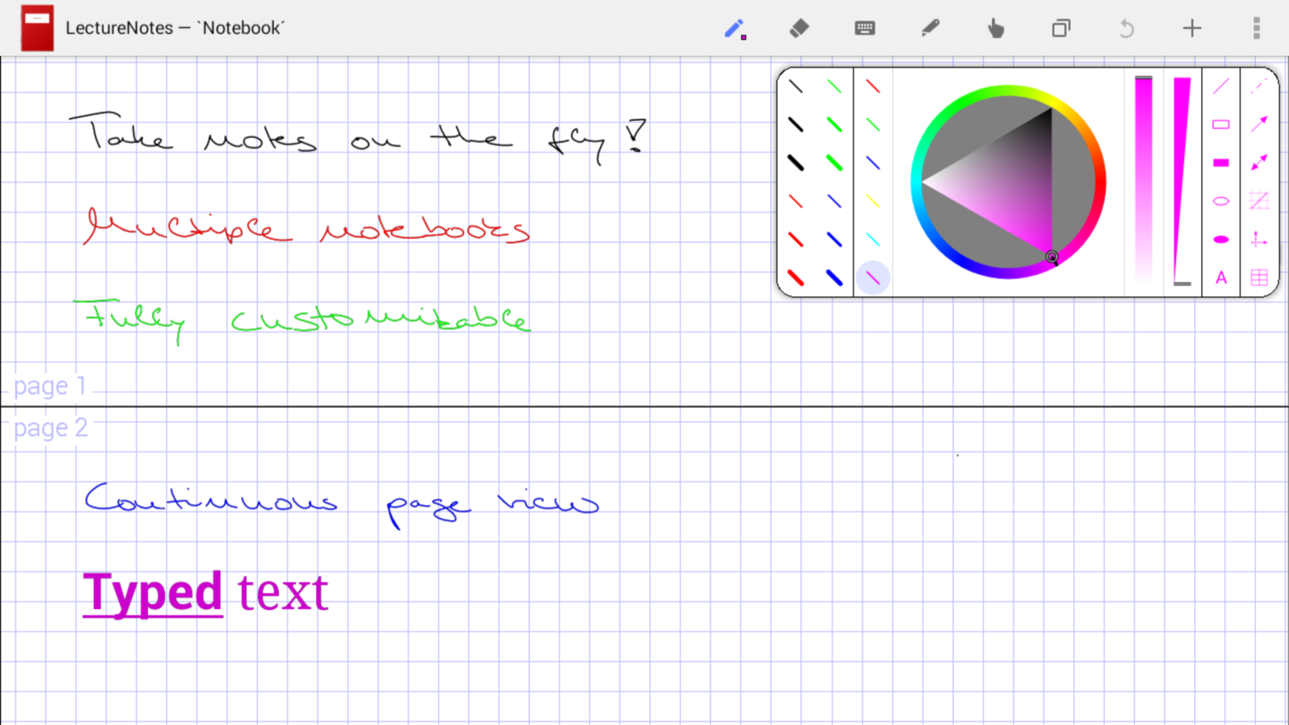 اسکرین شات 8 برنامه LectureNotes (Trial Version)
