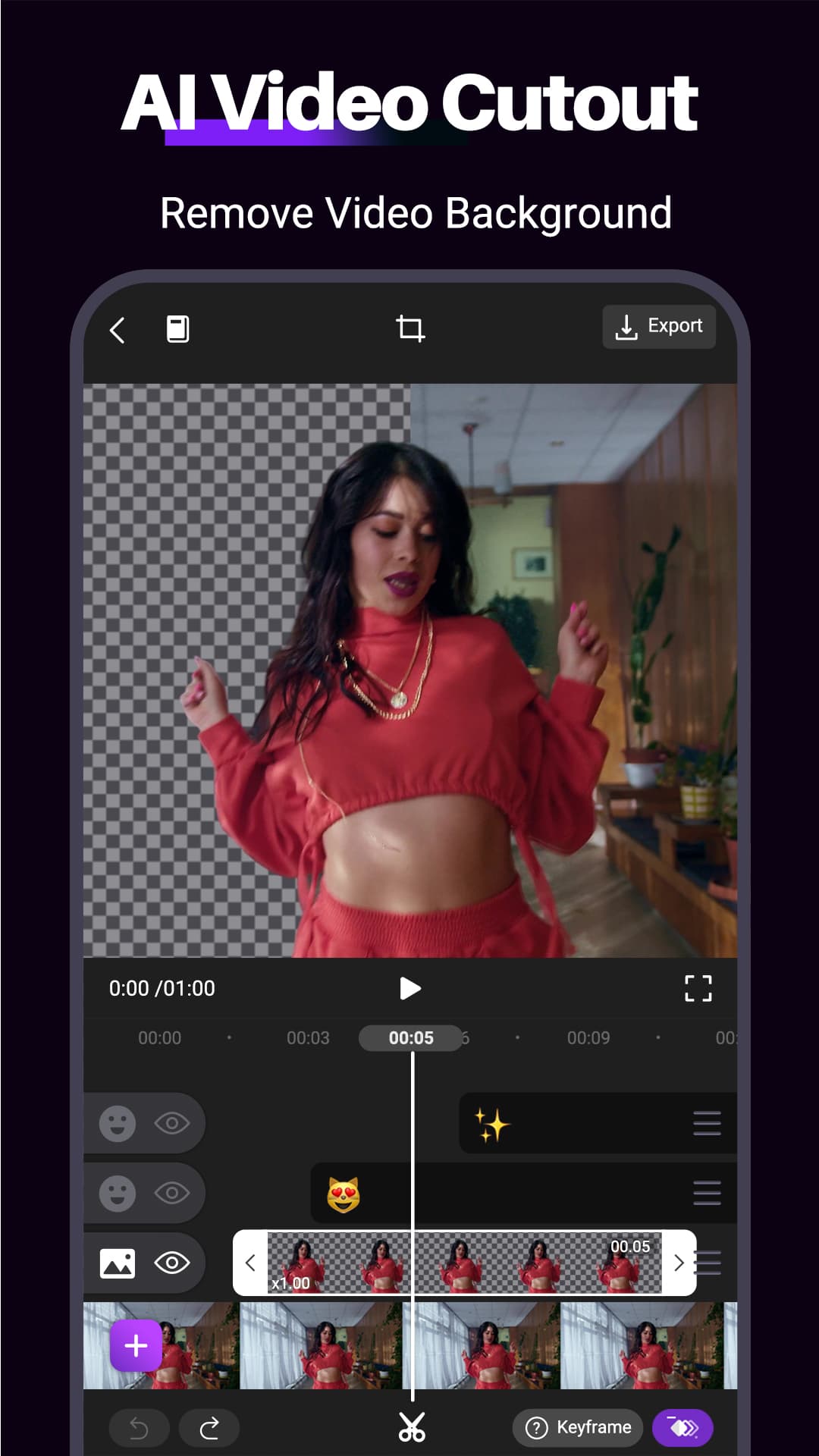 اسکرین شات 5 برنامه Motion Ninja Video Editor