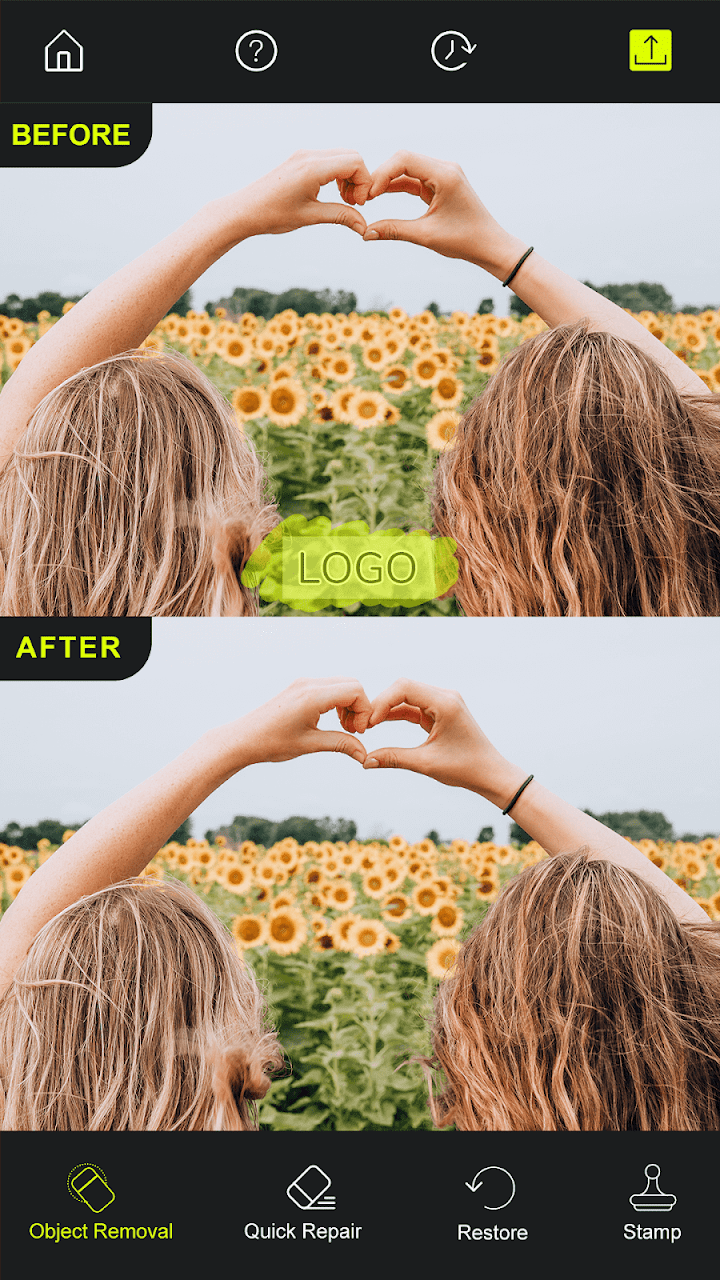 اسکرین شات 5 برنامه Photo Retouch - AI Remove Unwanted Objects