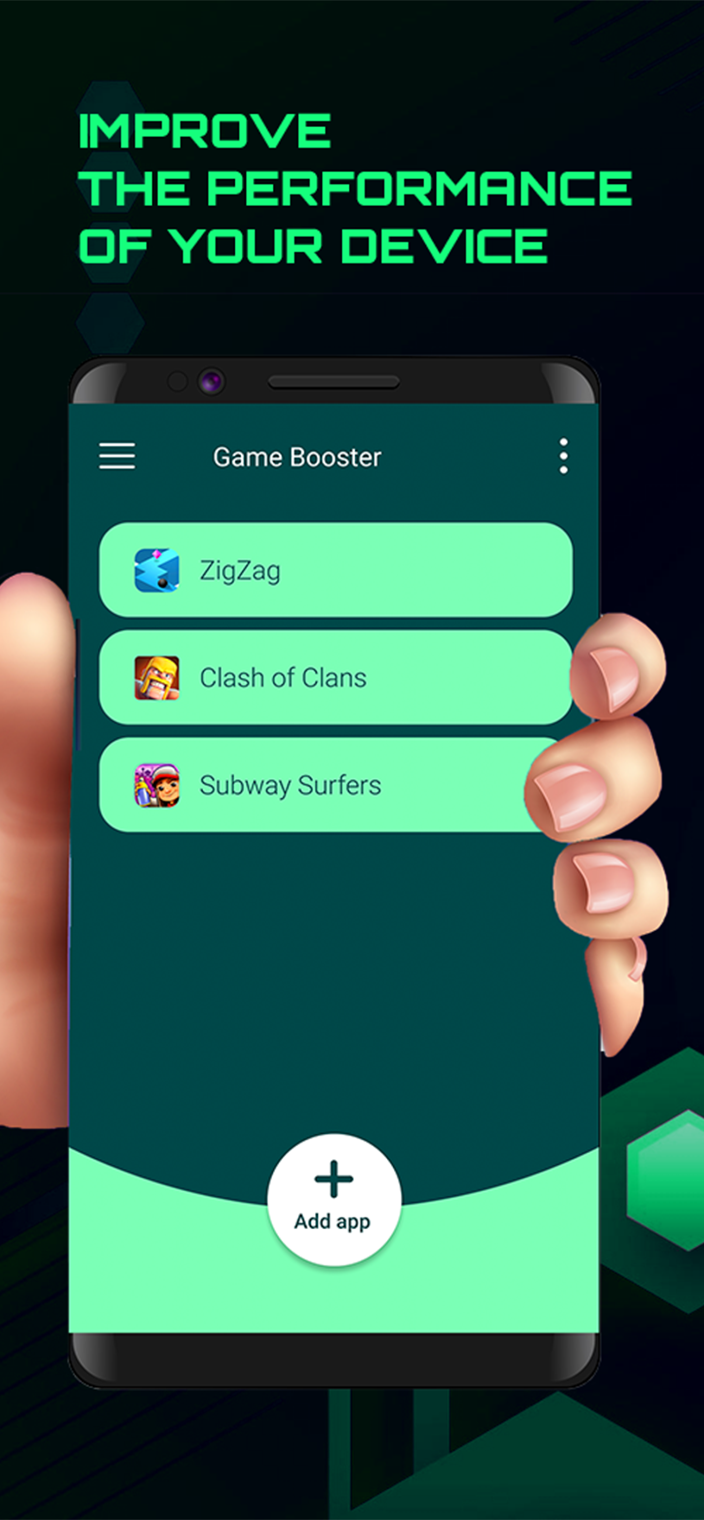 اسکرین شات 1 برنامه Game Booster - Increase FPS