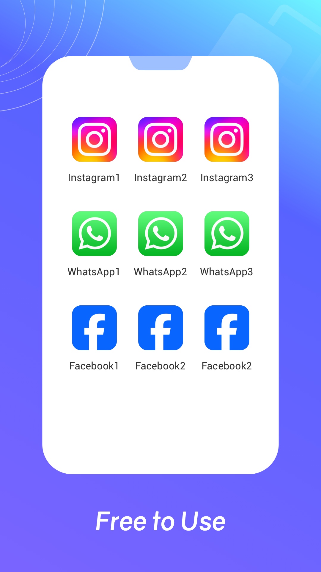 اسکرین شات 1 برنامه Account Space: Multi App&Clone