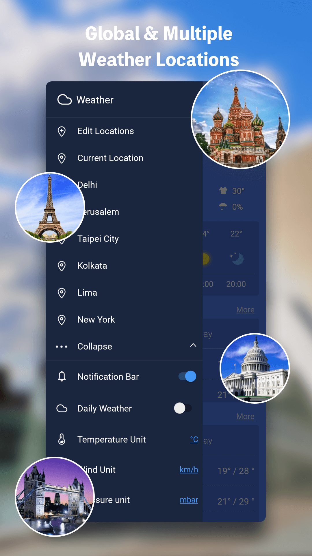 اسکرین شات 8 برنامه Weather Live - Radar & Widget