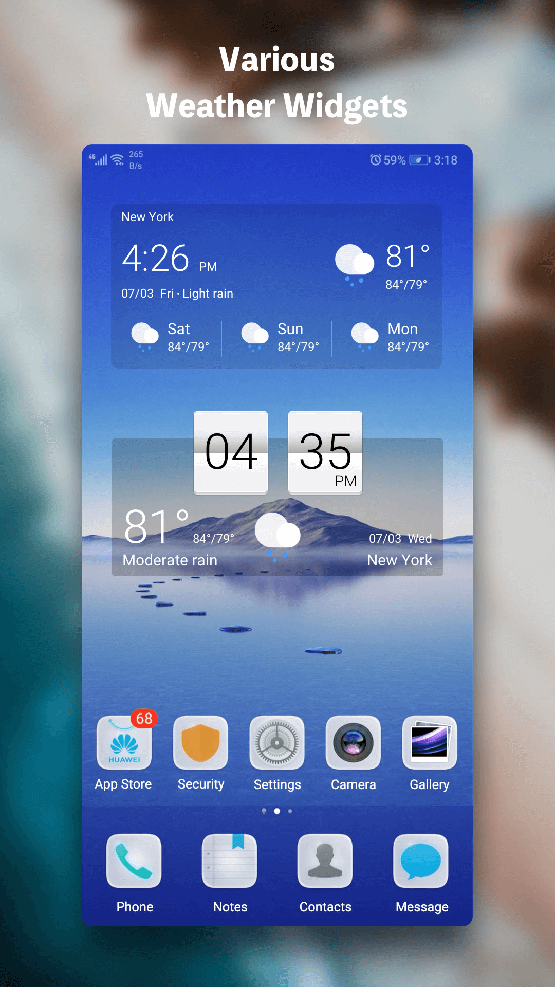 اسکرین شات 2 برنامه Weather Live - Radar & Widget