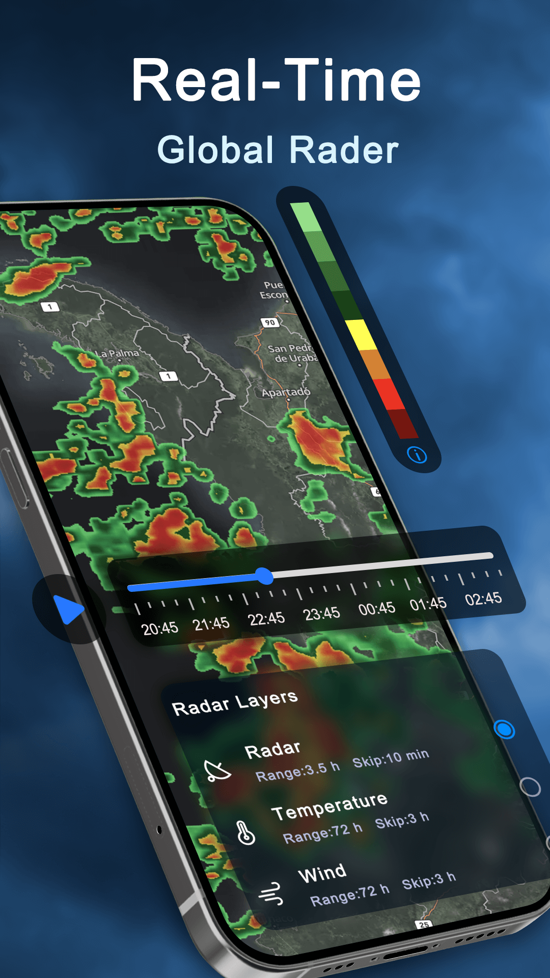 اسکرین شات 3 برنامه Weather Live - Radar & Alerts