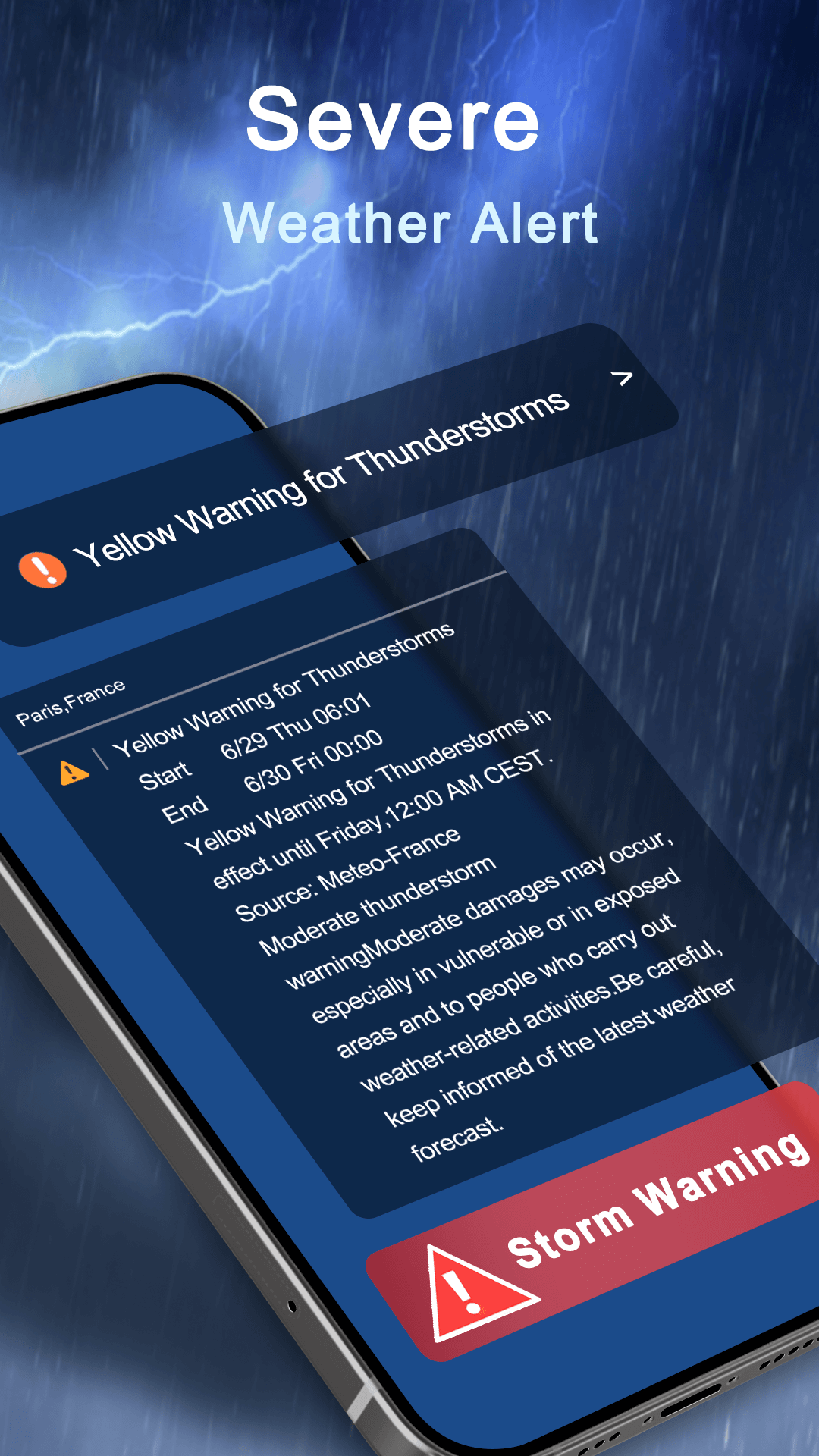 اسکرین شات 7 برنامه Weather Live - Radar & Alerts