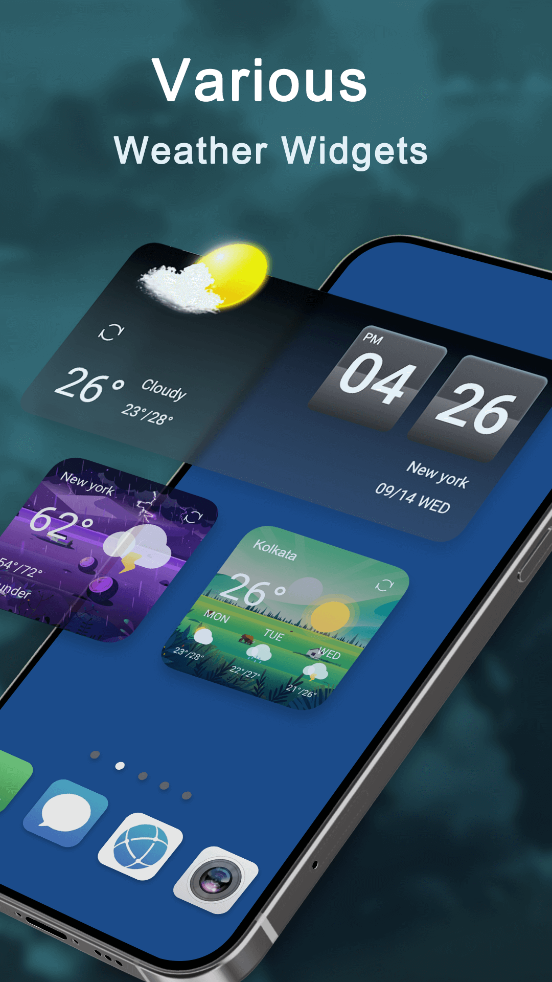 اسکرین شات 2 برنامه Weather Live - Radar & Alerts