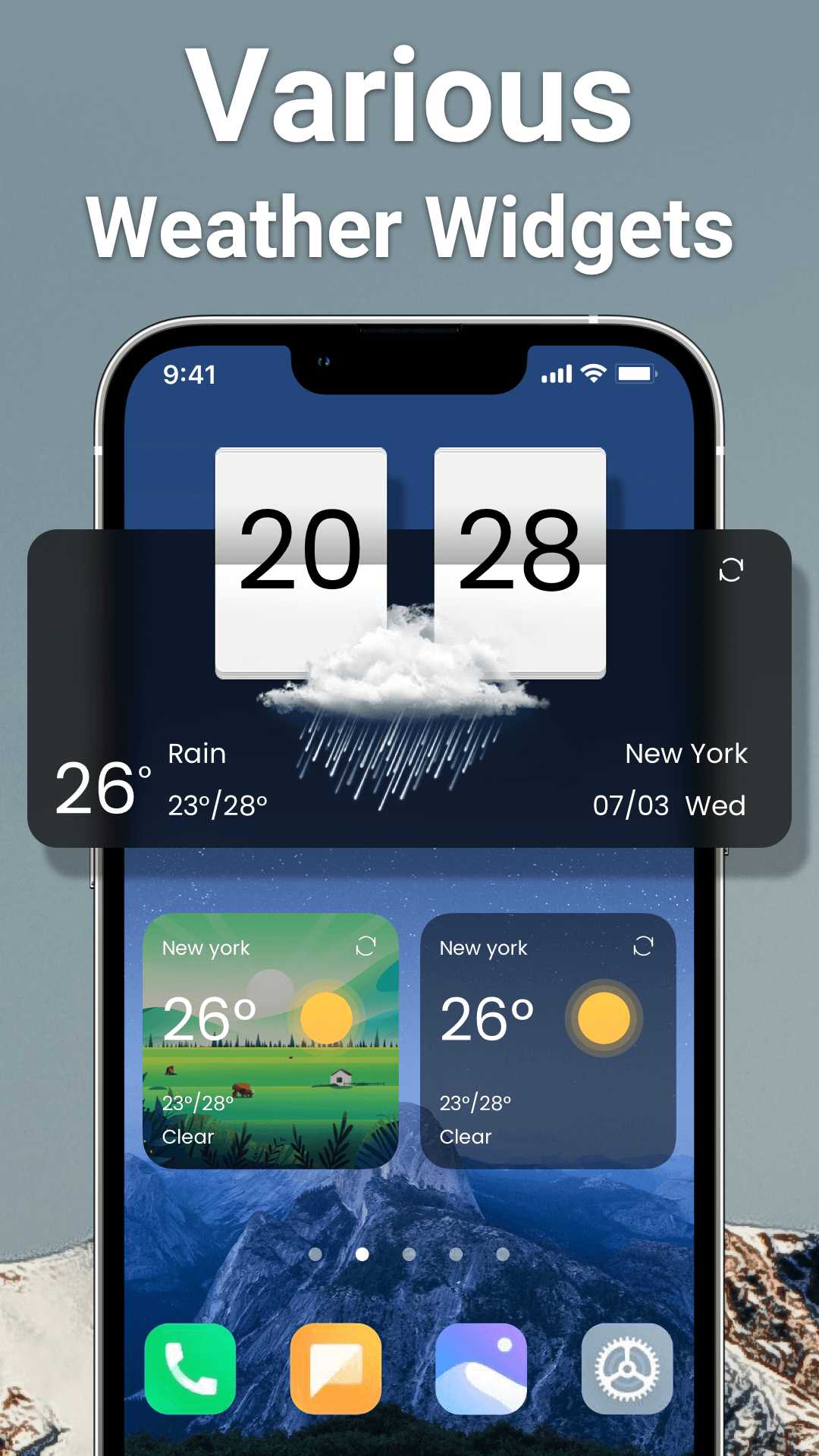 اسکرین شات 3 برنامه Weather: Live radar & widgets