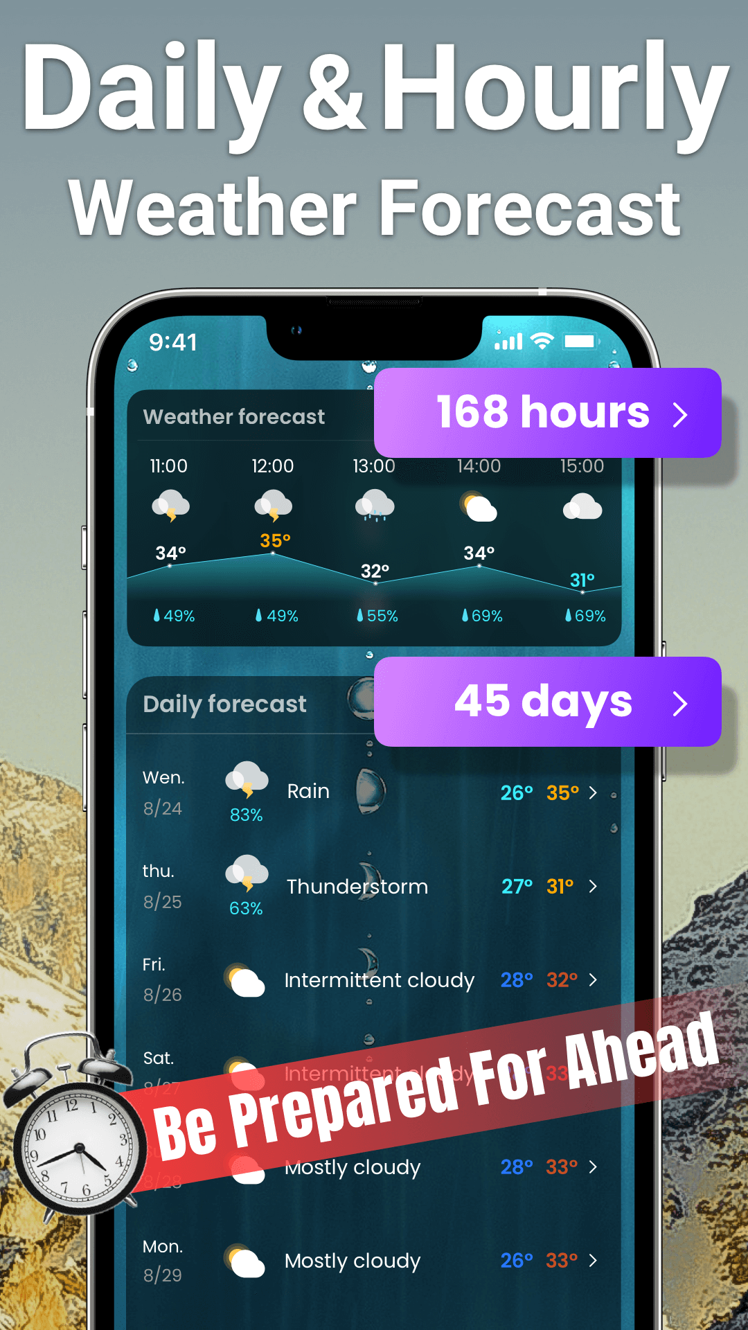 اسکرین شات 5 برنامه Weather: Live radar & widgets