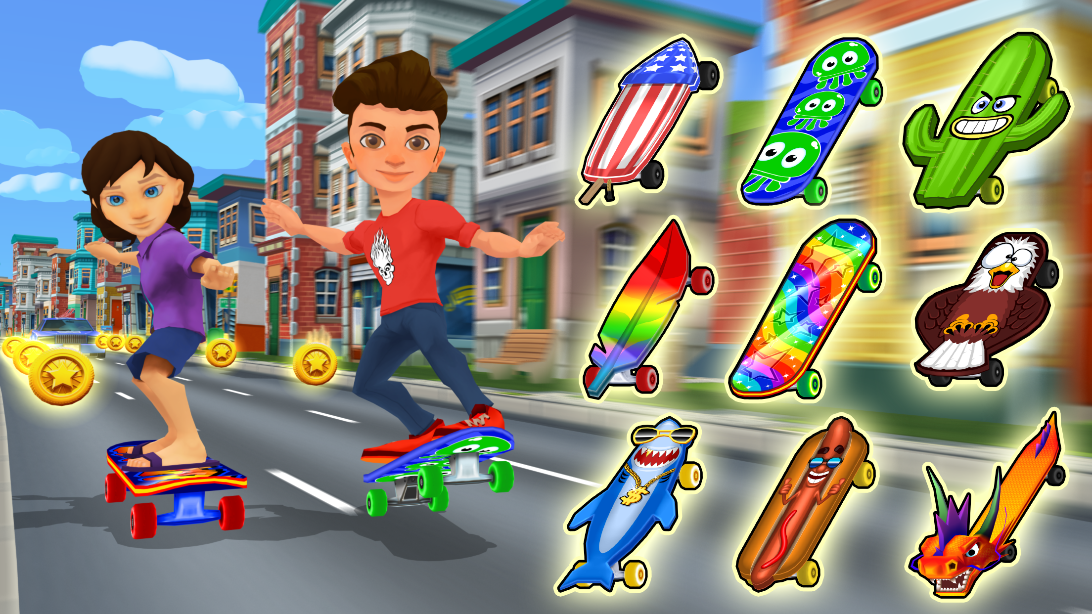 اسکرین شات 1 بازی Skate Run Endless Skateboard