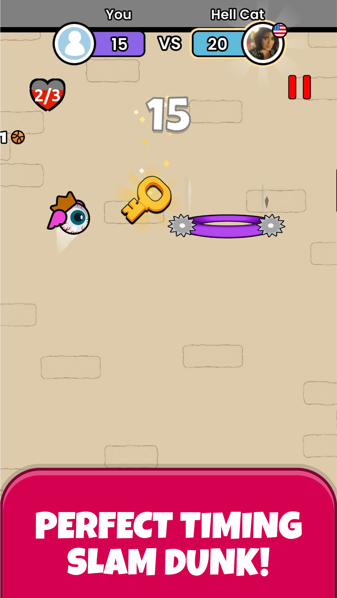 اسکرین شات 2 بازی Flappy Dunk