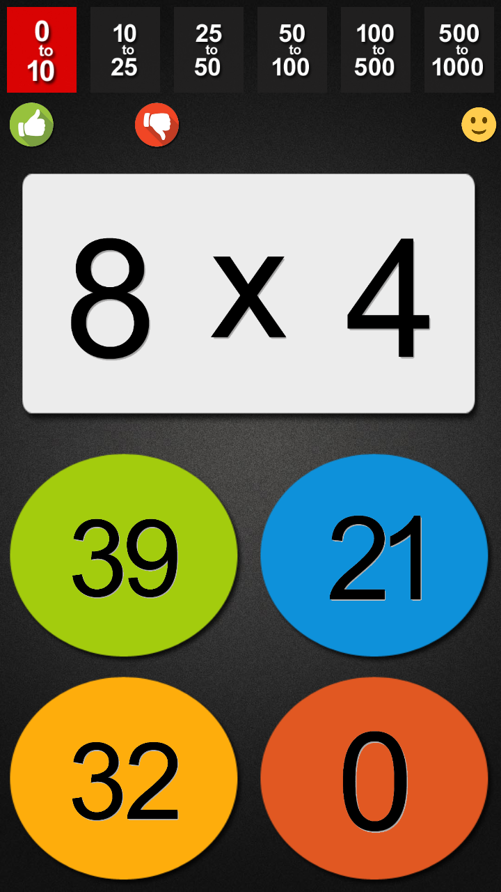 اسکرین شات 4 برنامه Fast Math with Tables