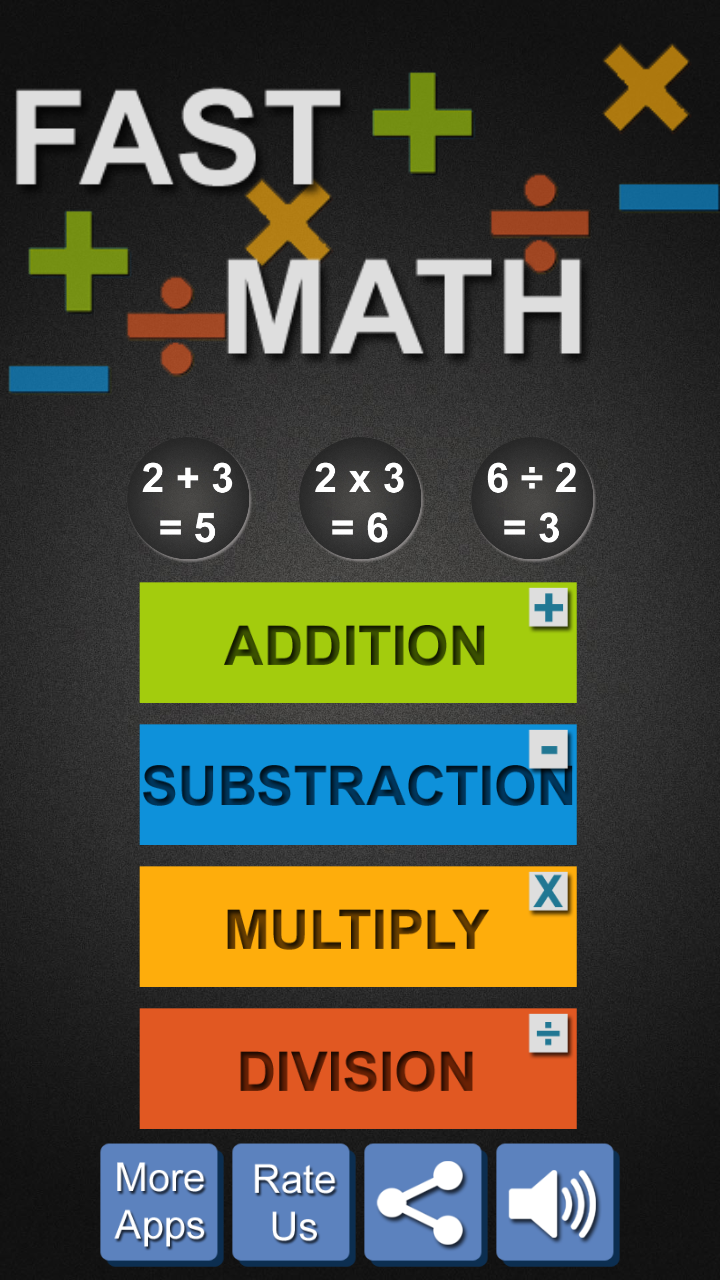 اسکرین شات 1 برنامه Fast Math with Tables