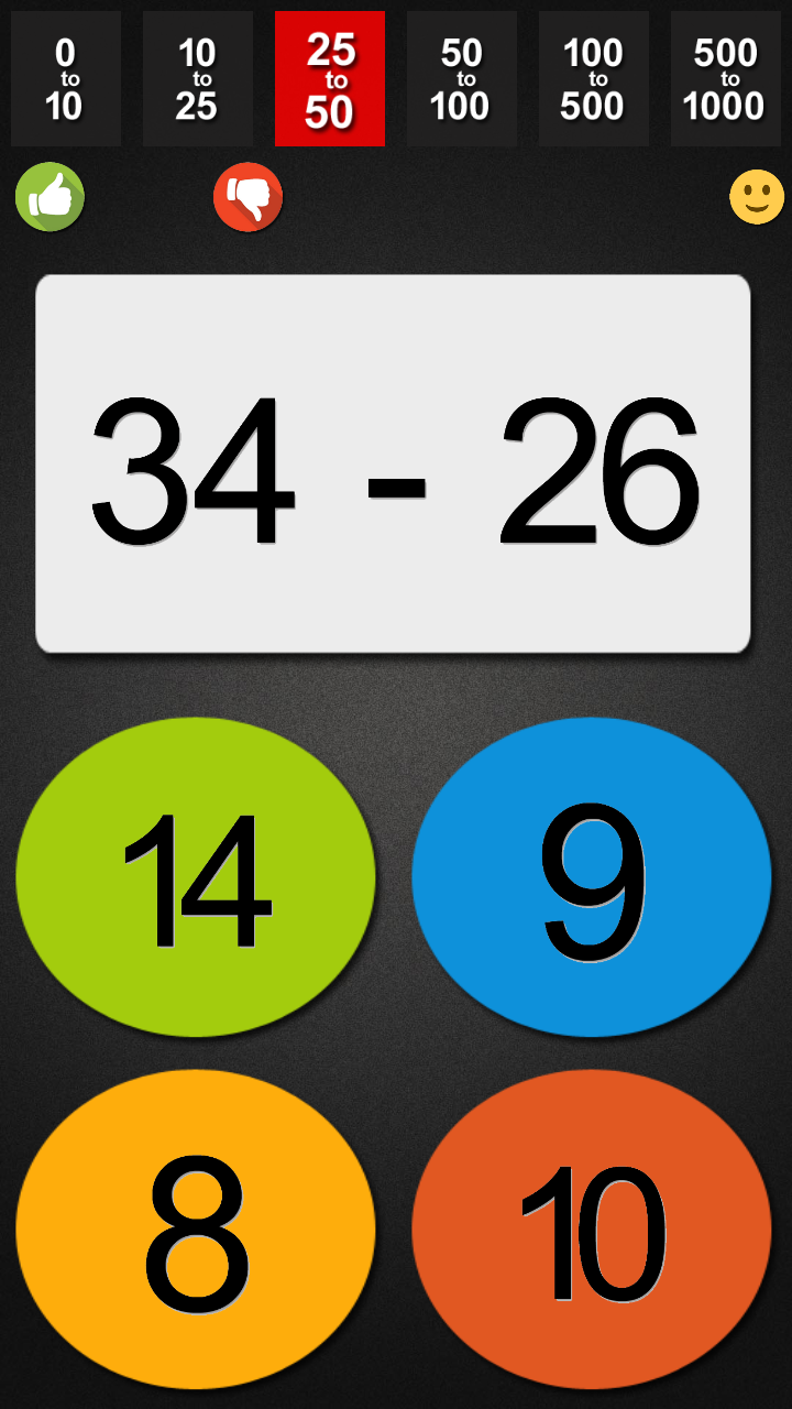 اسکرین شات 7 برنامه Fast Math with Tables