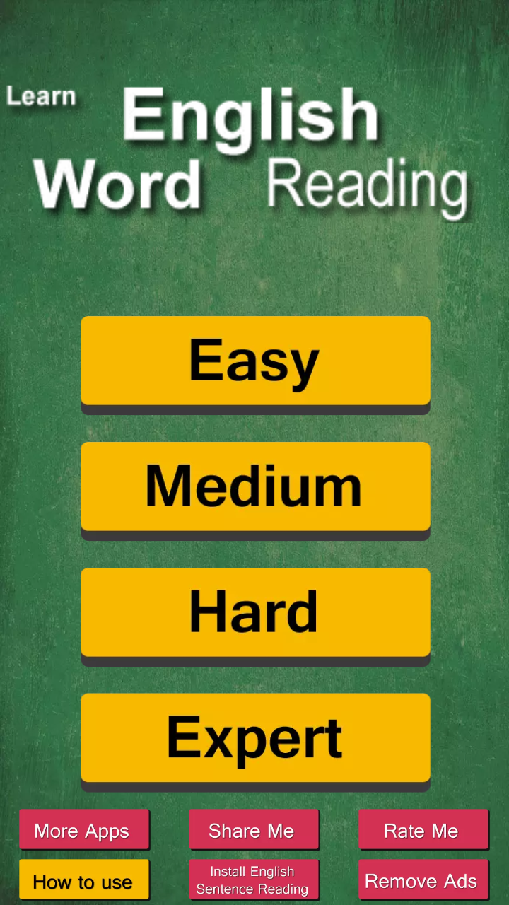 اسکرین شات 1 برنامه Learn English Word Reading