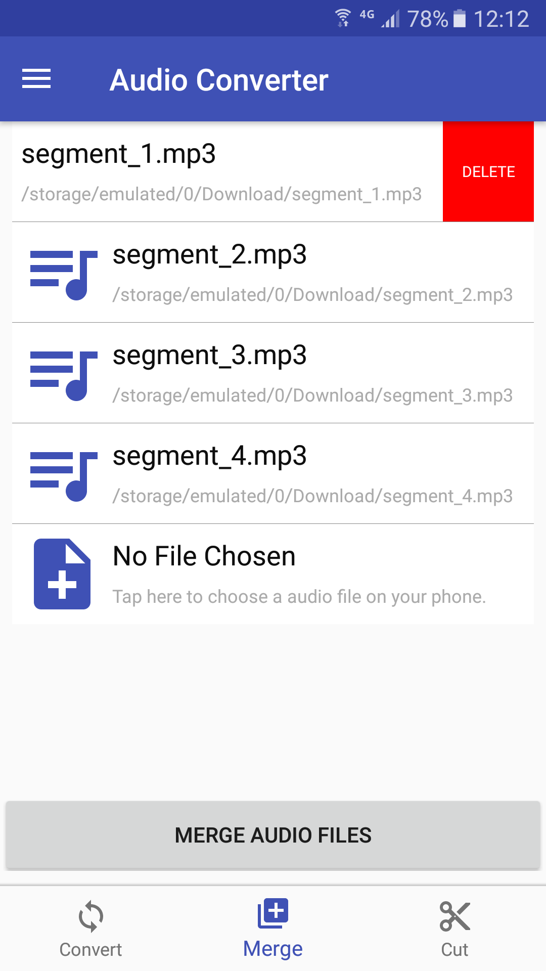 اسکرین شات 2 برنامه Audio Converter