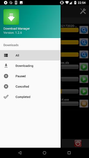 اسکرین شات 1 برنامه Download Manager