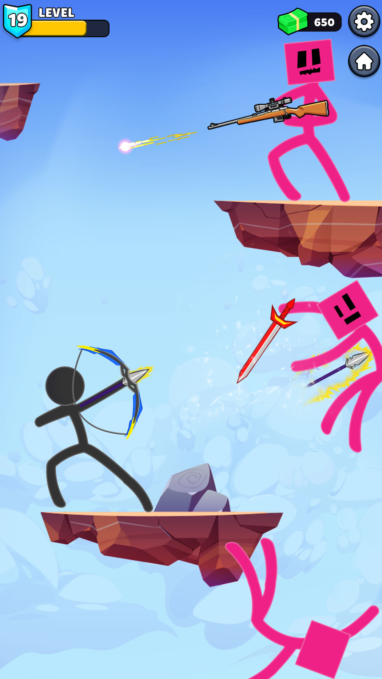 اسکرین شات 2 بازی Angry Sticks - Epic Duels