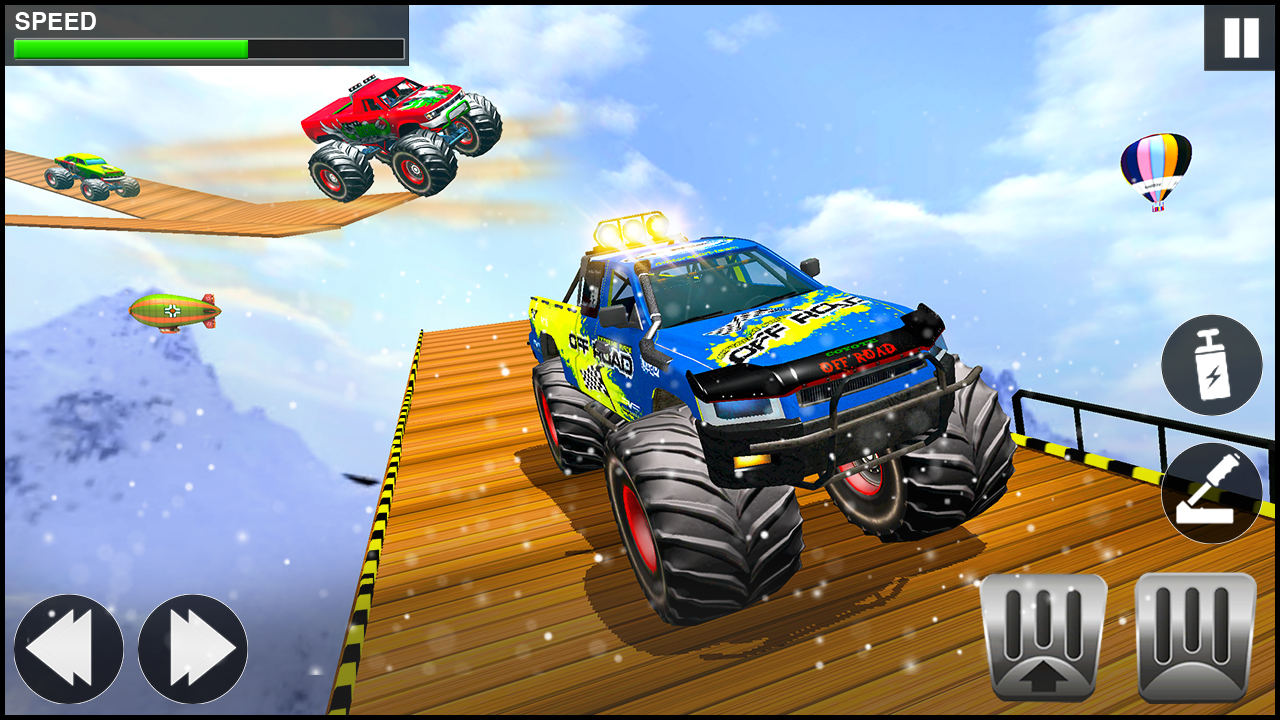 اسکرین شات 4 بازی Monster Truck - Car Games 3d