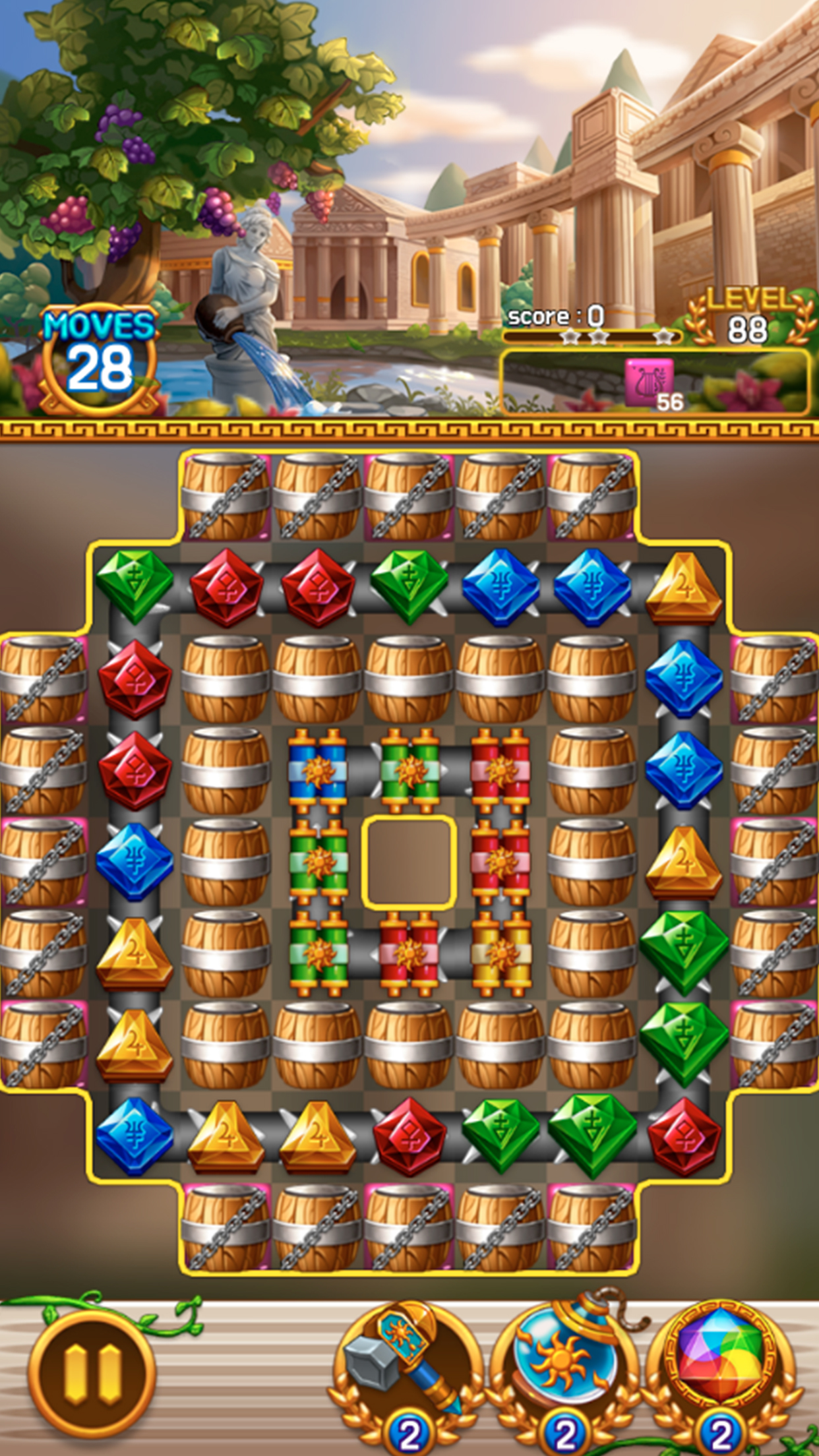 اسکرین شات 8 بازی Jewel Athena: Match 3 blast