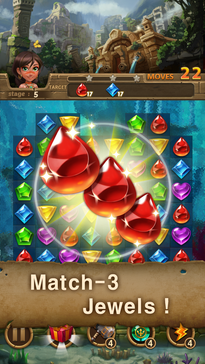 اسکرین شات 4 بازی Jewels Atlantis: Puzzle game
