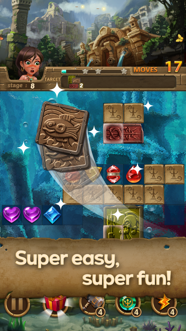 اسکرین شات 2 بازی Jewels Atlantis: Puzzle game