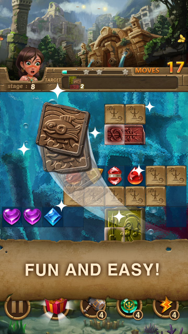 اسکرین شات 2 بازی Jewels Atlantis: Puzzle game